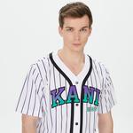 Karl Kani Retro Patch Block College  Erkek Siyah/Mor/Beyaz Gömlek