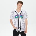 Karl Kani Retro Patch Block College  Erkek Siyah/Mor/Beyaz Gömlek