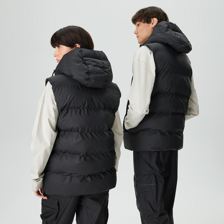 Rains Alta Puffer Vest W3T2 Unisex Siyah Mont
