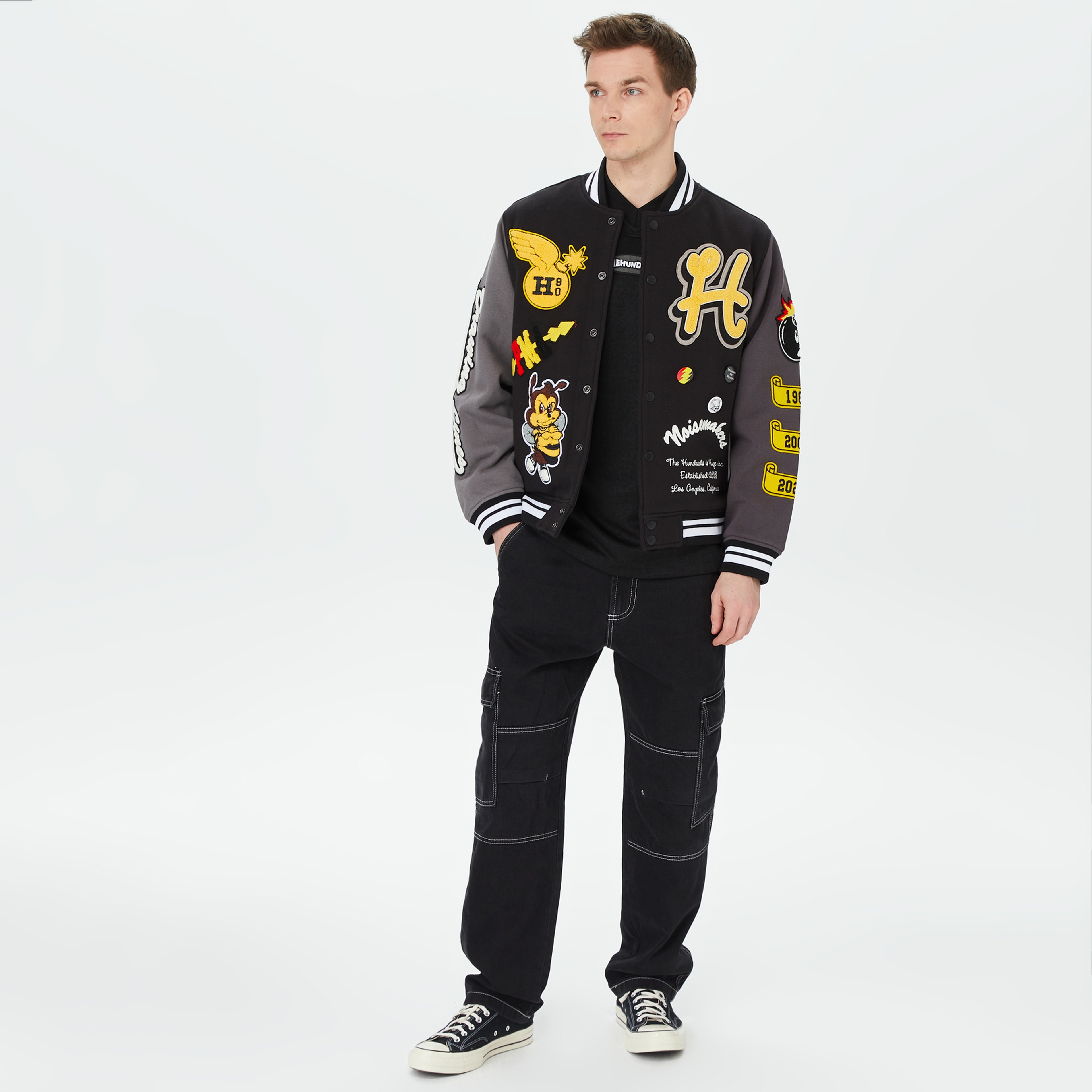 The Hundreds Reply Letterman Erkek Siyah Ceket