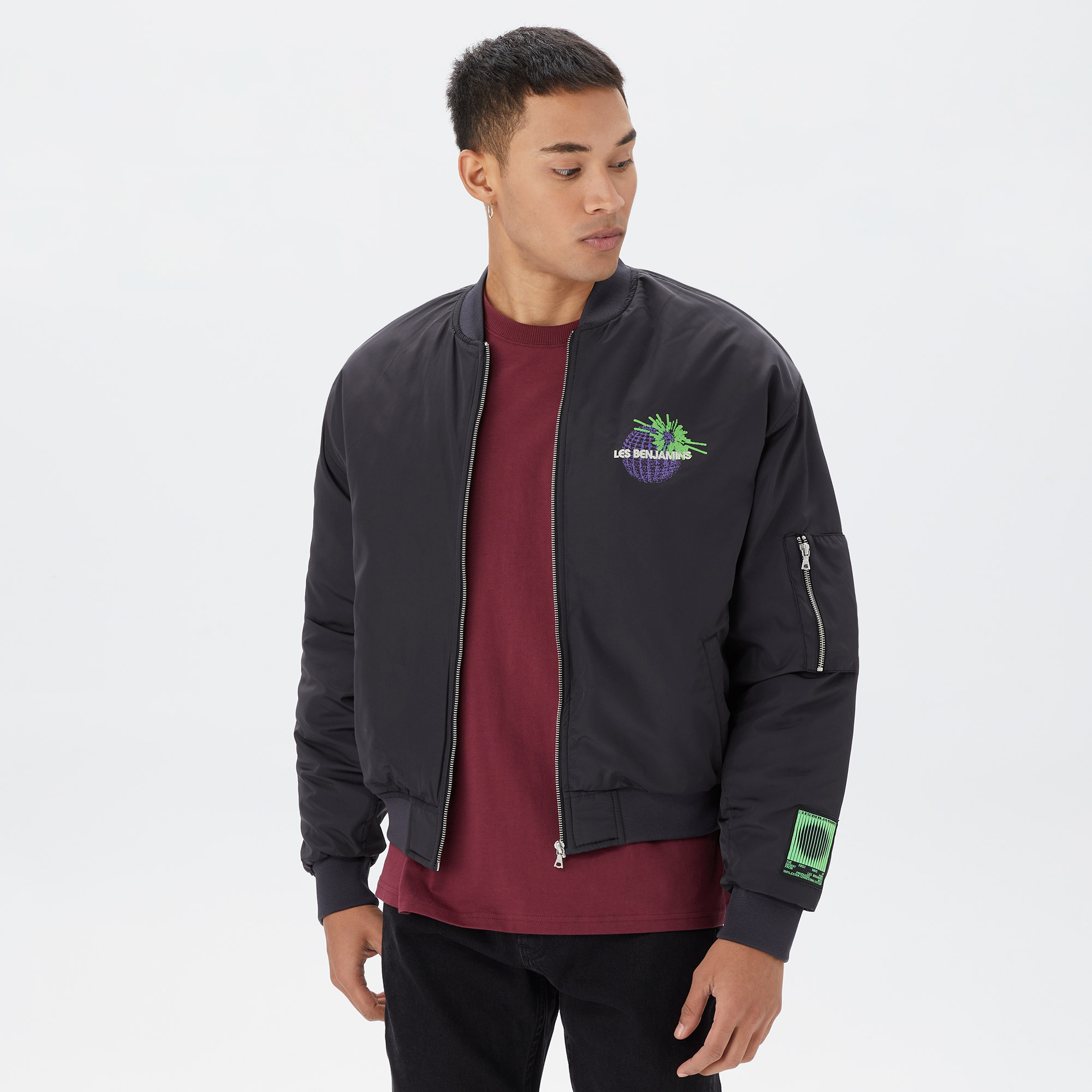 Les Benjamins First Wave Erkek Siyah Ceket