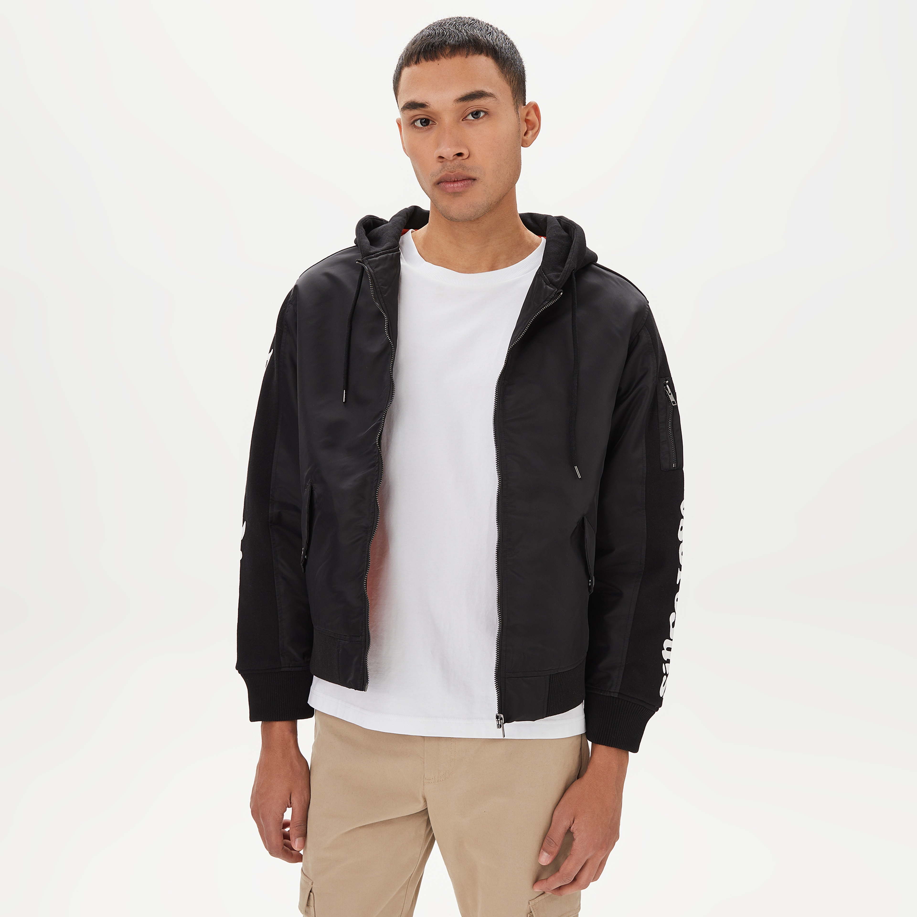 The Hundreds Moth Bomber Erkek Siyah Ceket