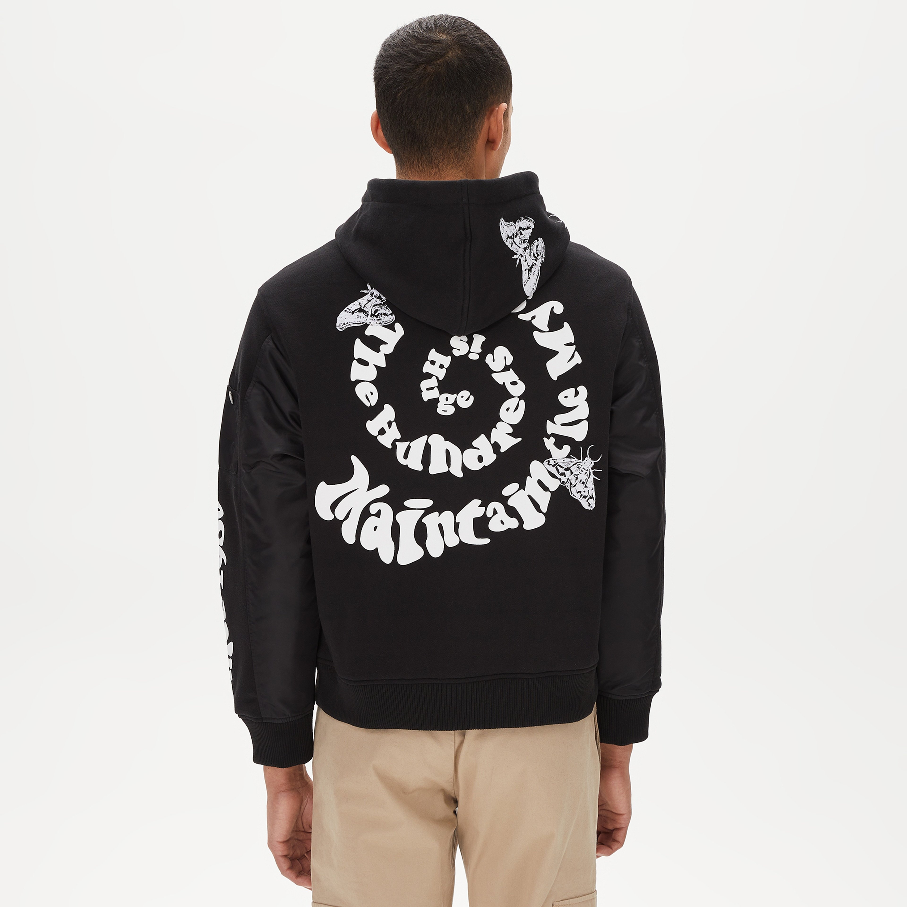 The Hundreds Moth Bomber Erkek Siyah Ceket