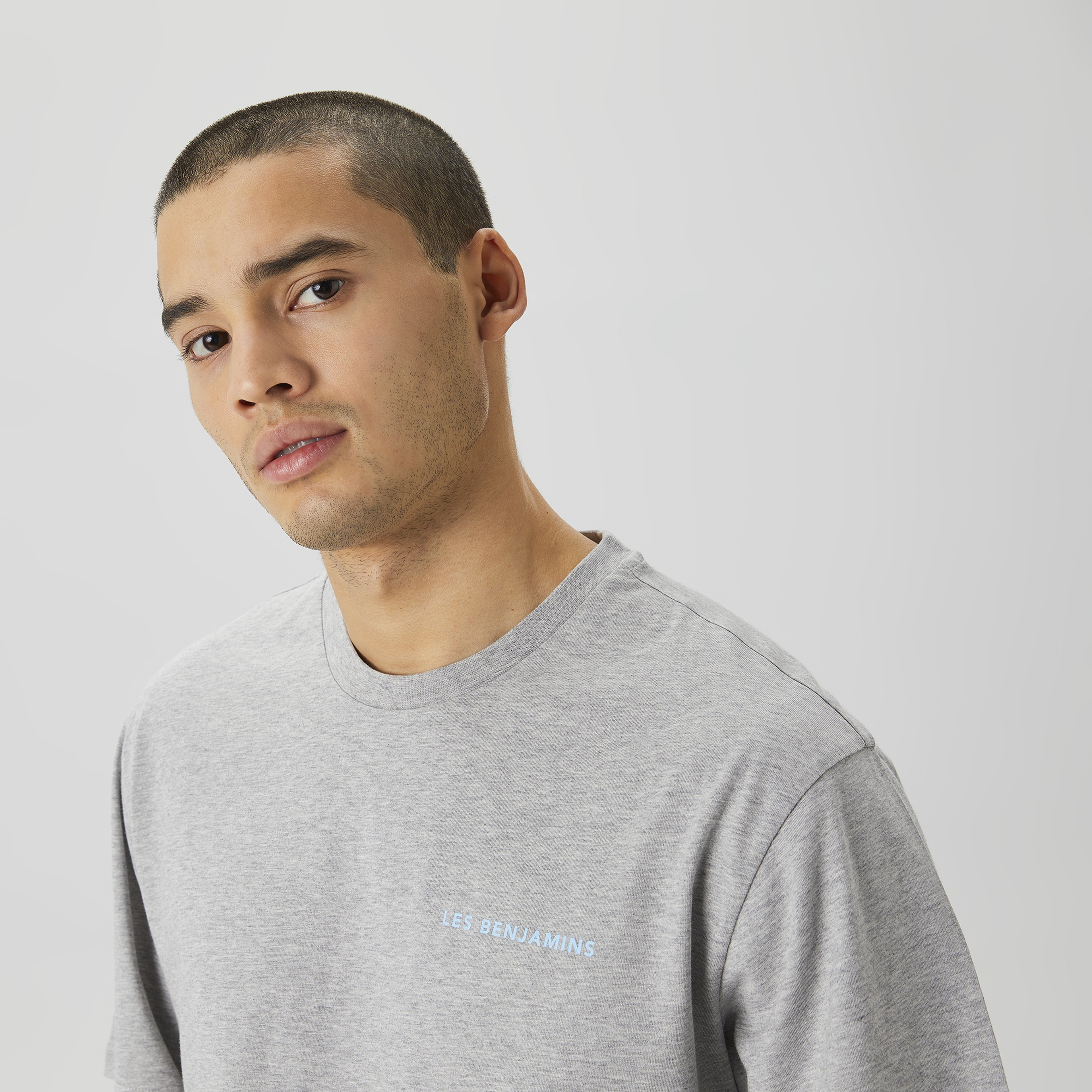 Les Benjamins Core Erkek Gri T-Shirt