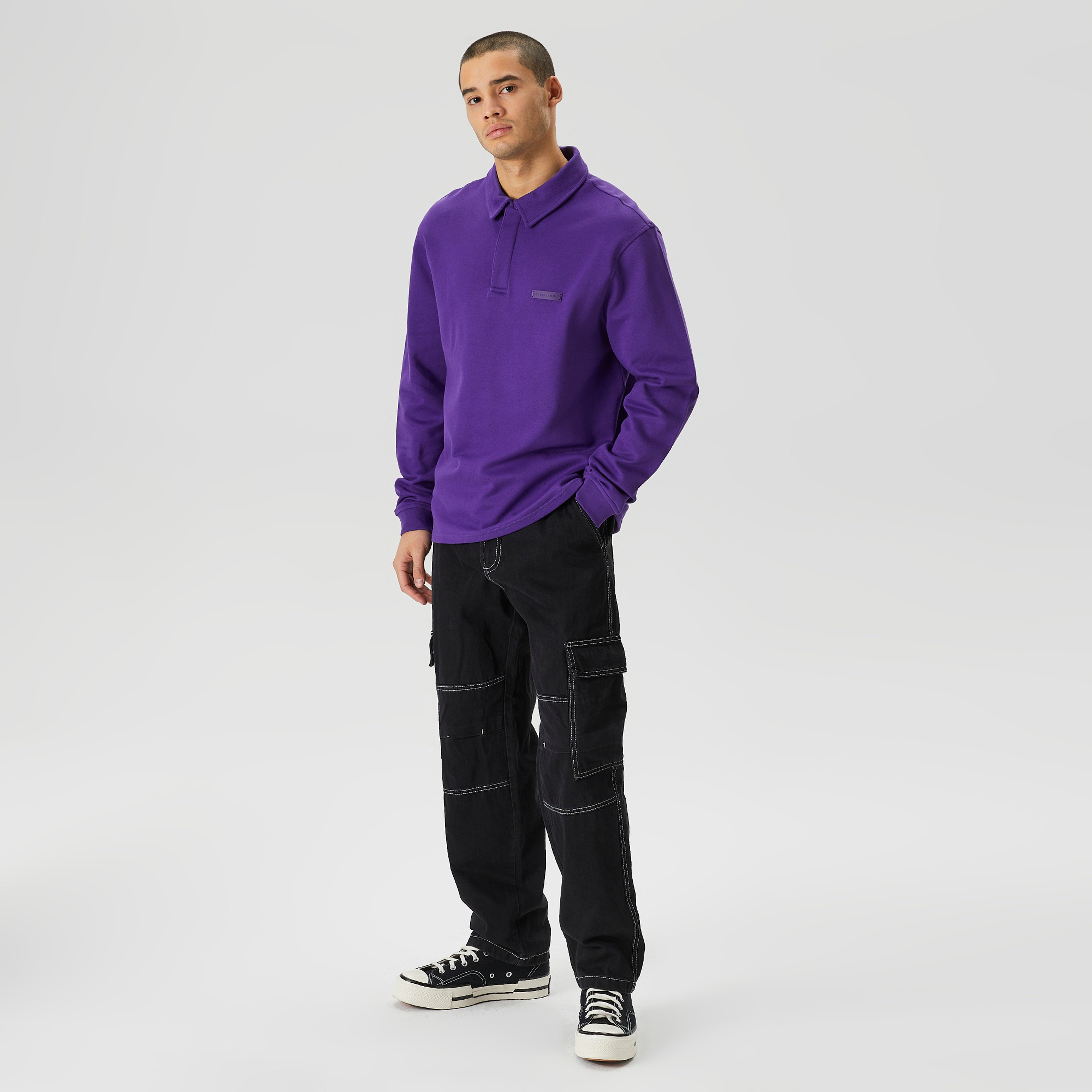 Les Benjamins Essential Erkek Mor Polo