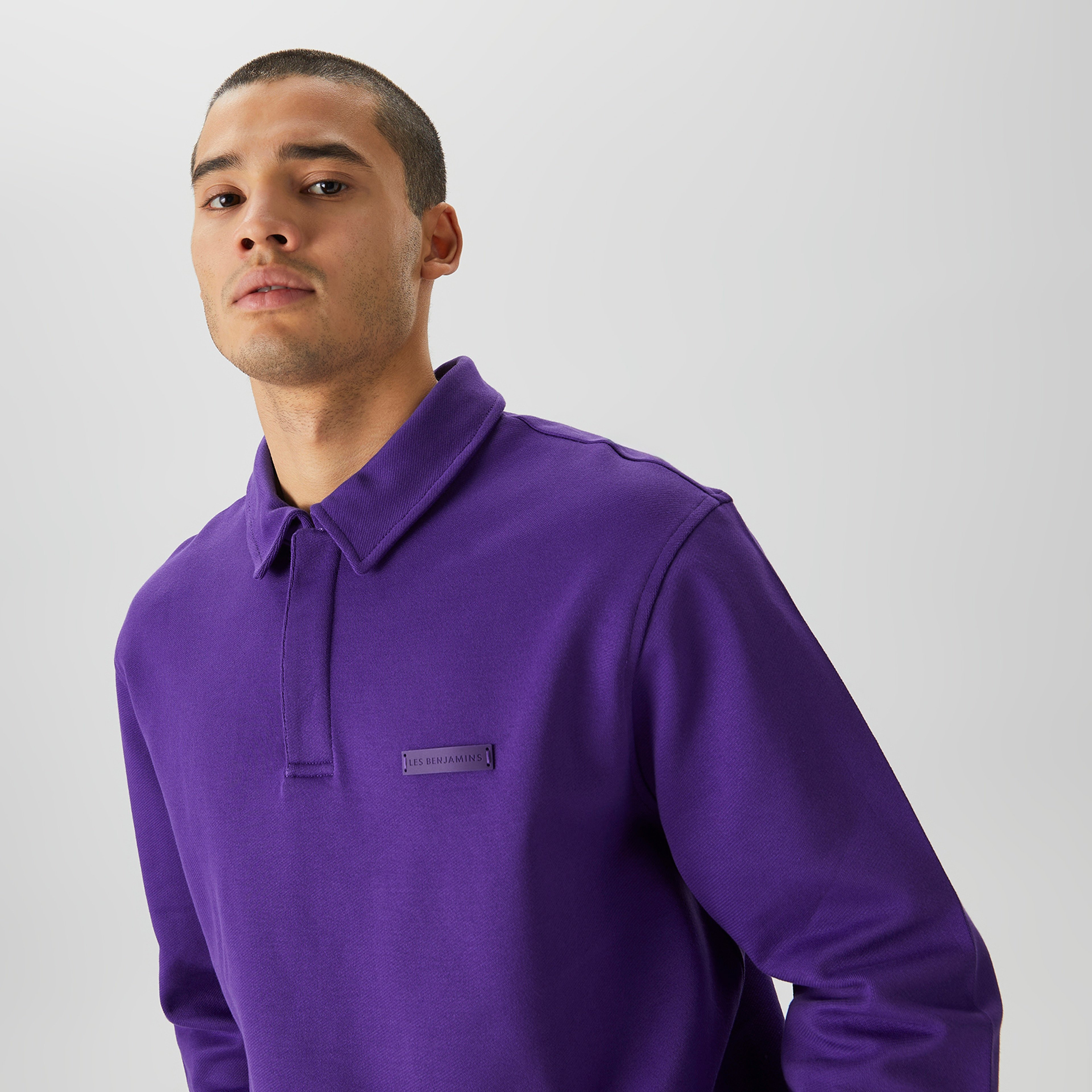 Les Benjamins Essential Erkek Mor Polo