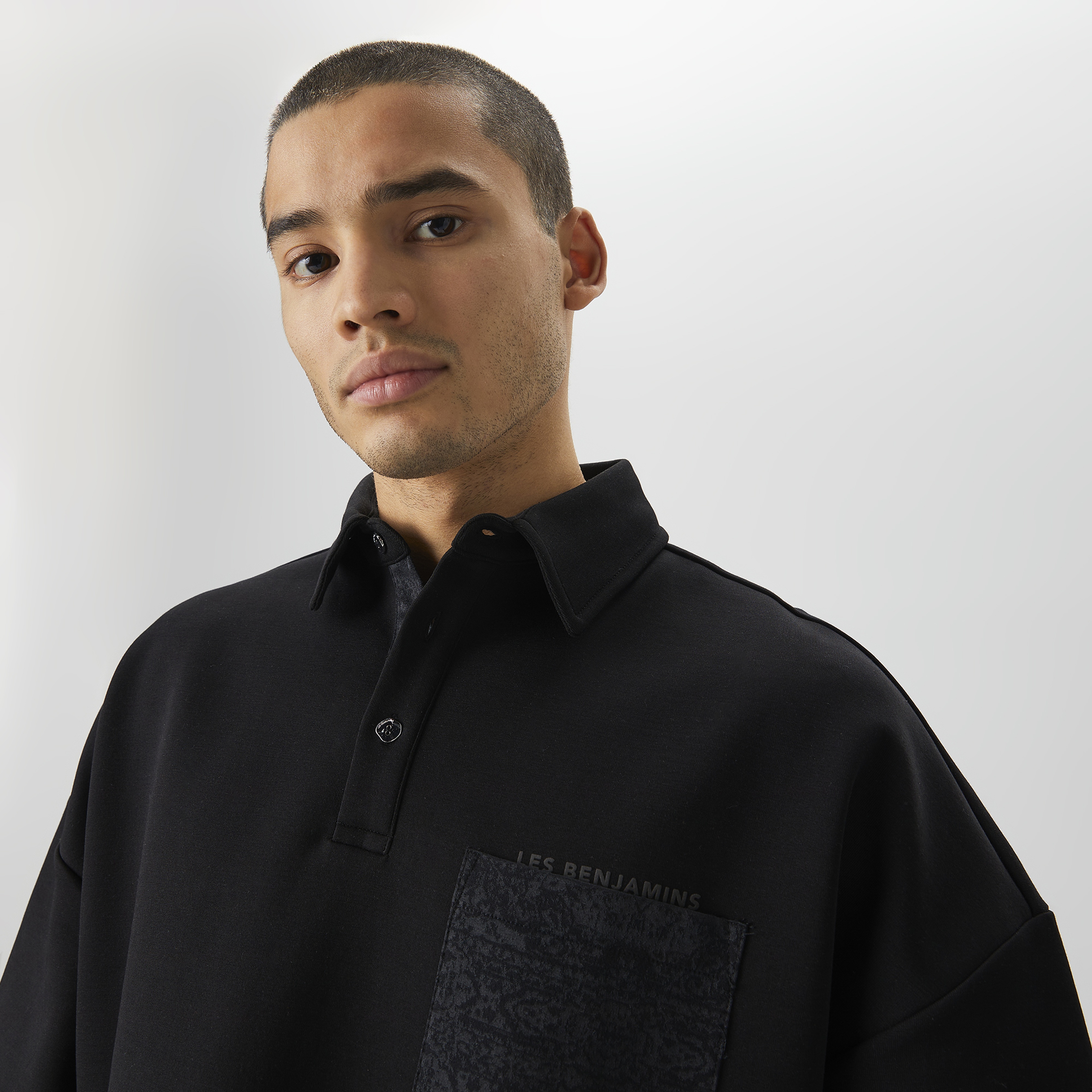 Les Benjamins Classics Erkek Siyah Polo