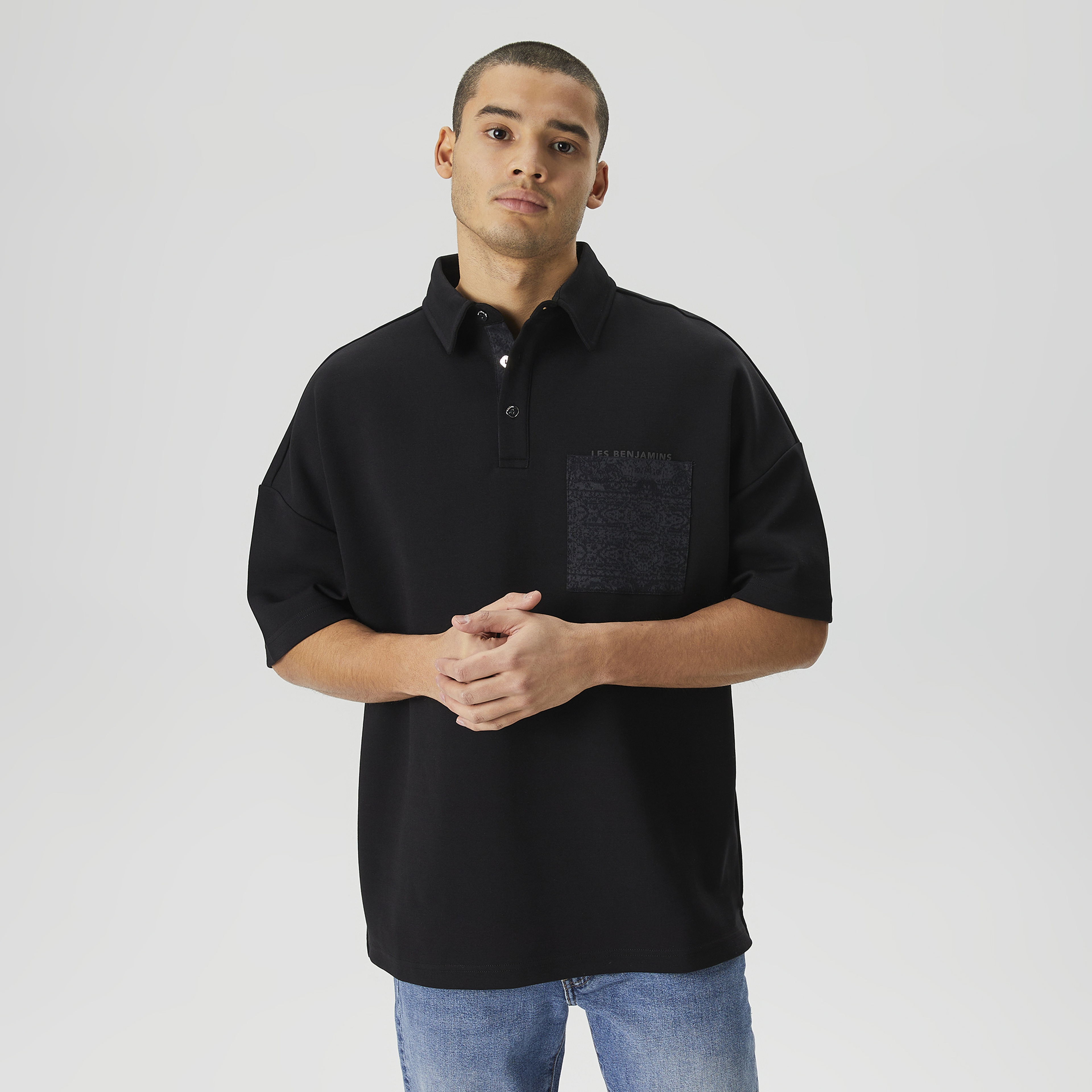 Les Benjamins Classics Erkek Siyah Polo
