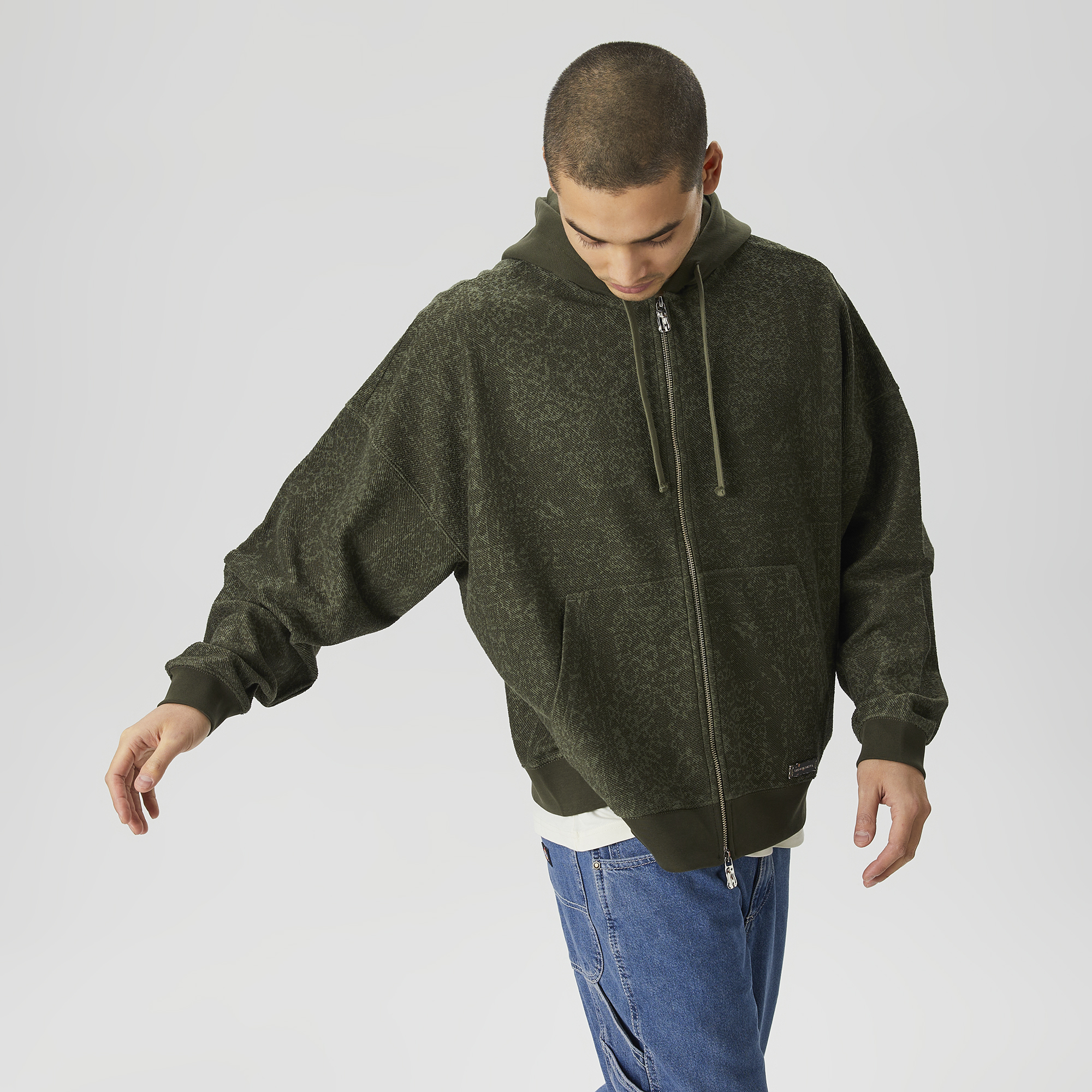Les Benjamins Classics Erkek Yeşil Hoodie