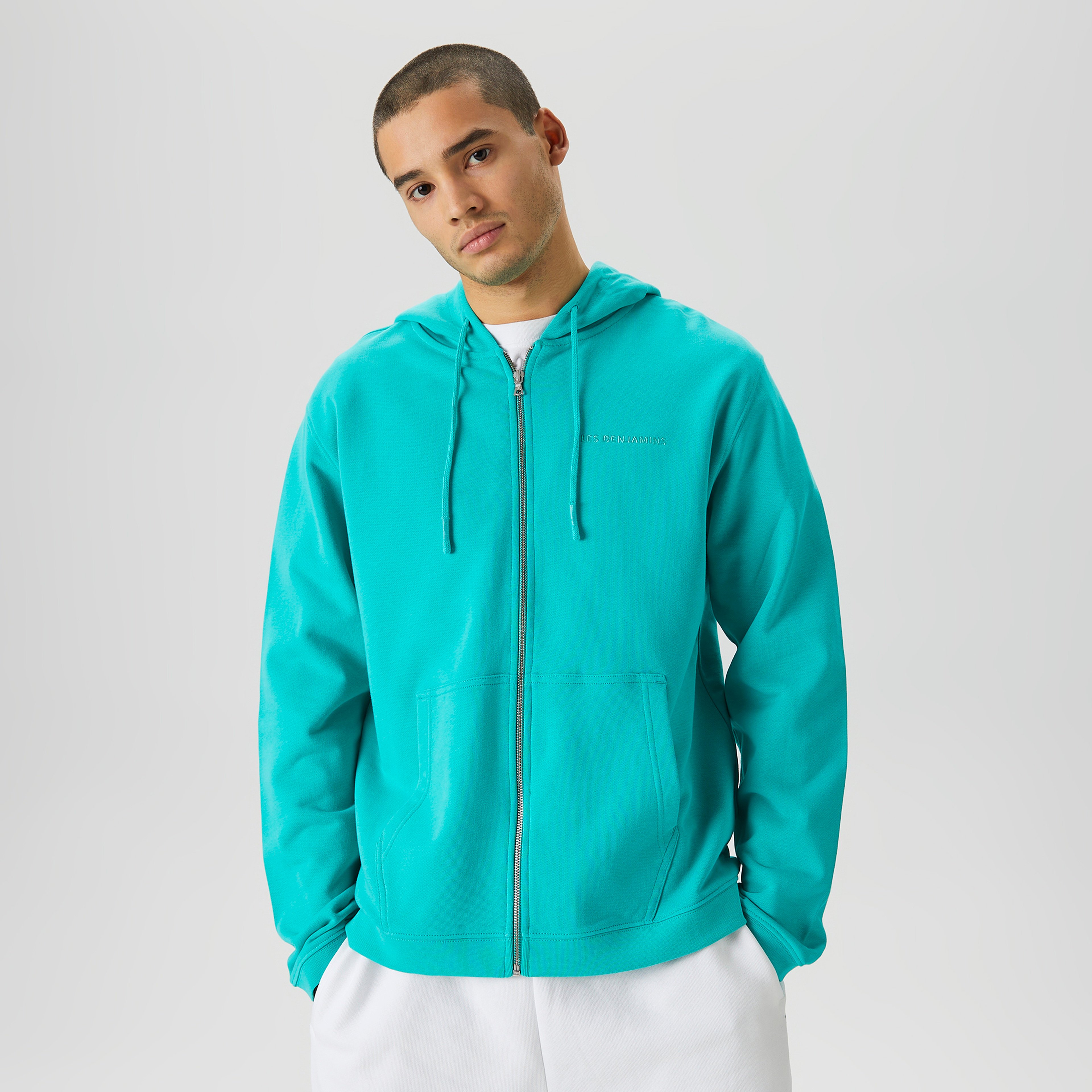 Les Benjamins Essential Erkek Yeşil Hoodie