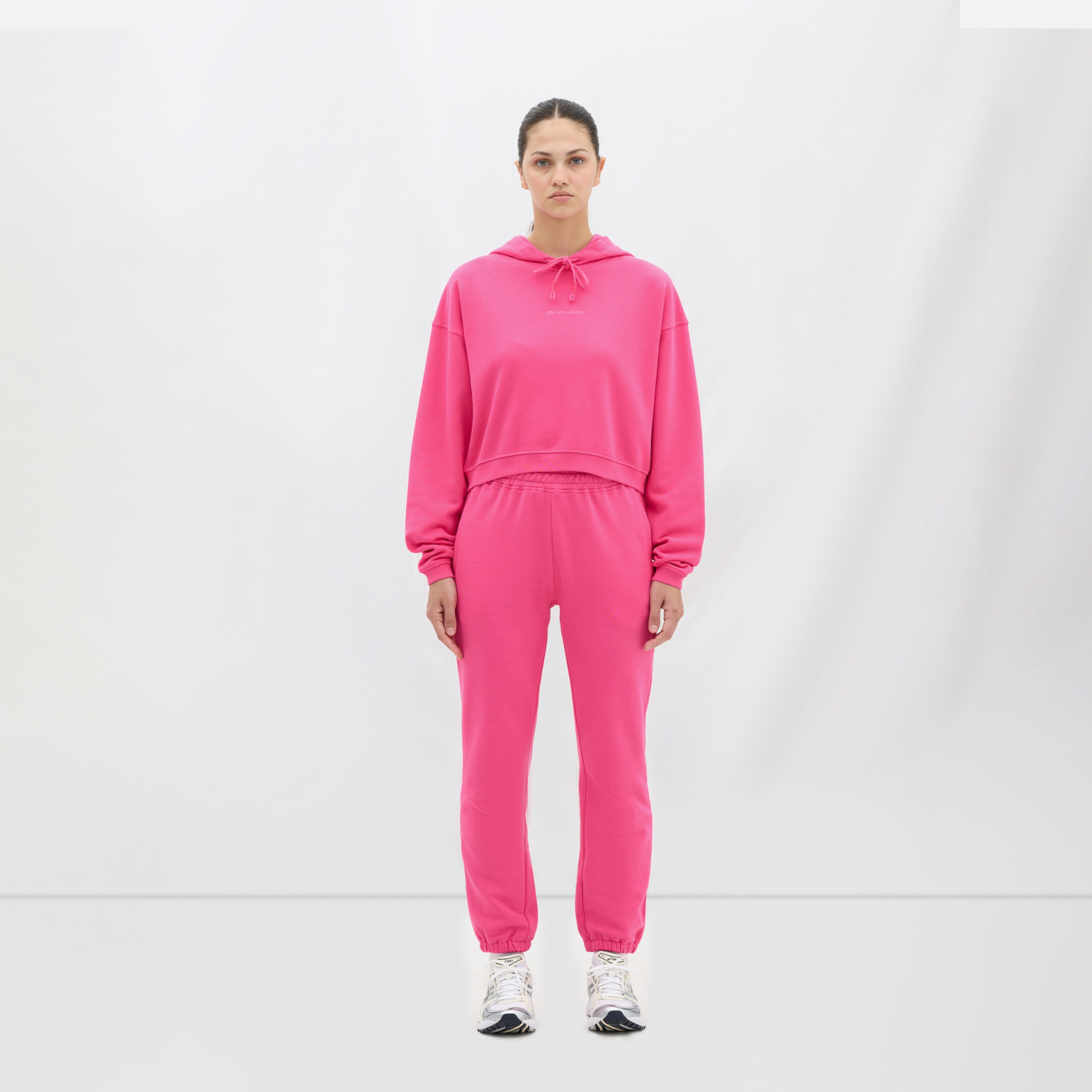 Les Benjamins Essential Kadın Pembe Hoodie