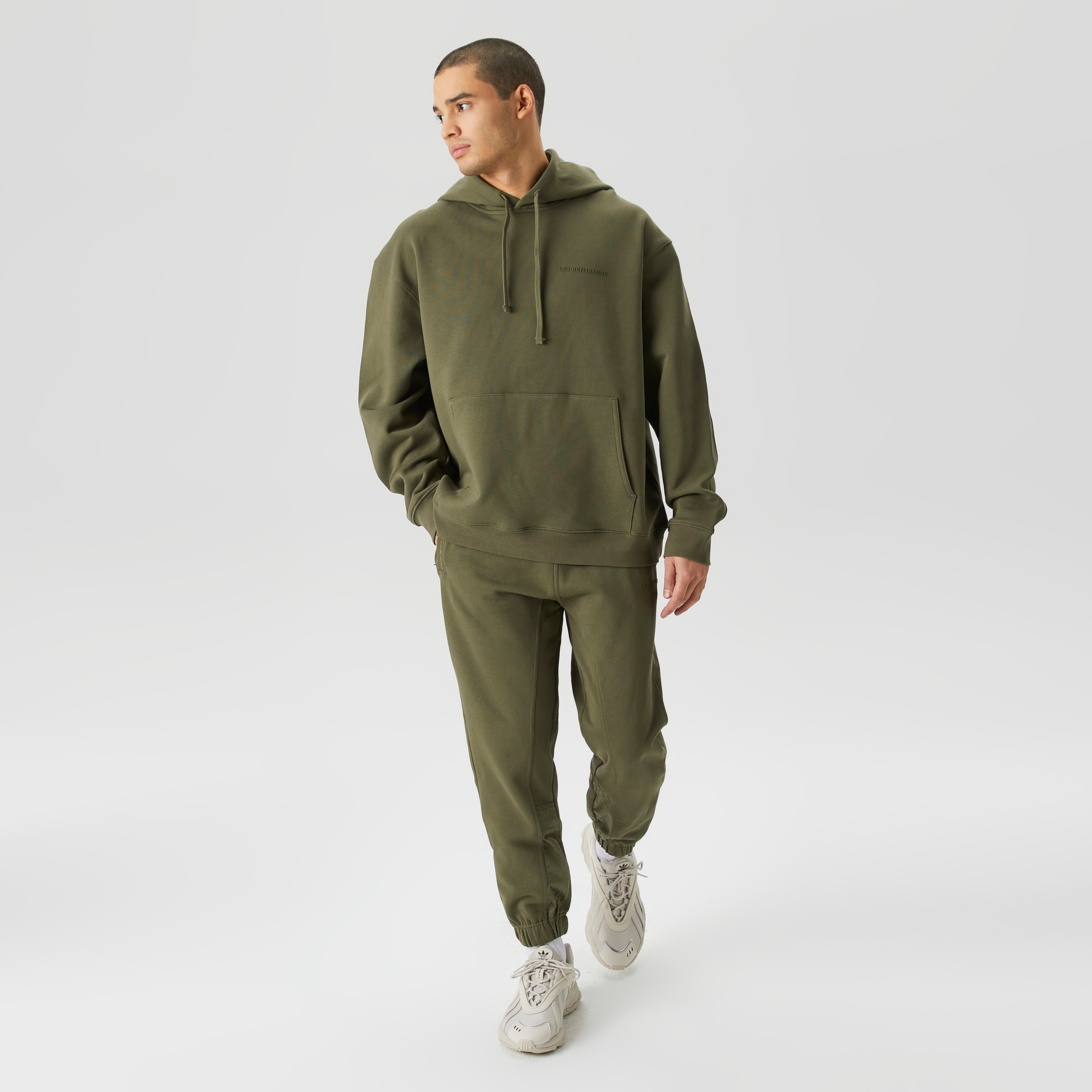 Les Benjamins Classics Erkek Yeşil Hoodie