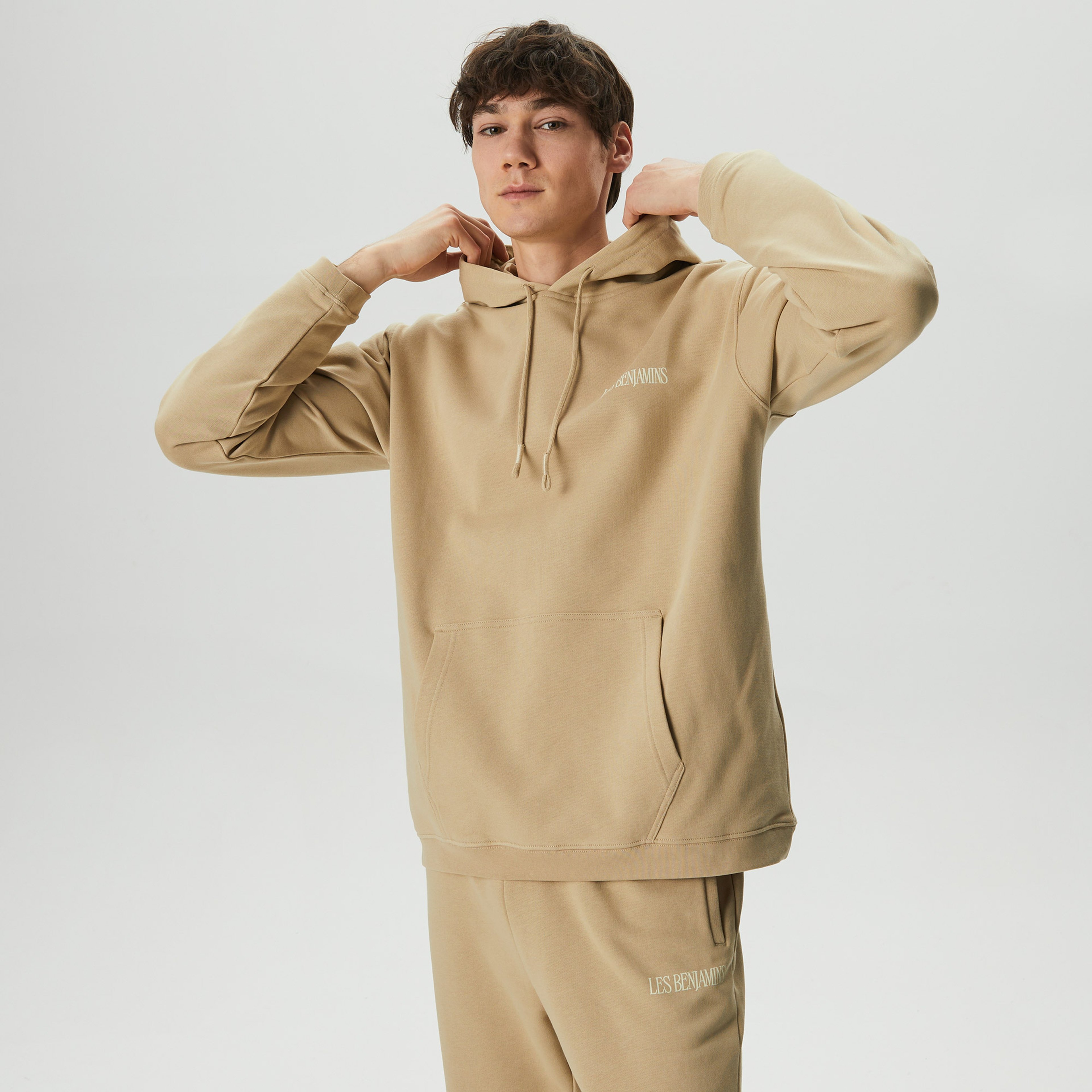 Les Benjamins First Wave Erkek Kahverengi Hoodie