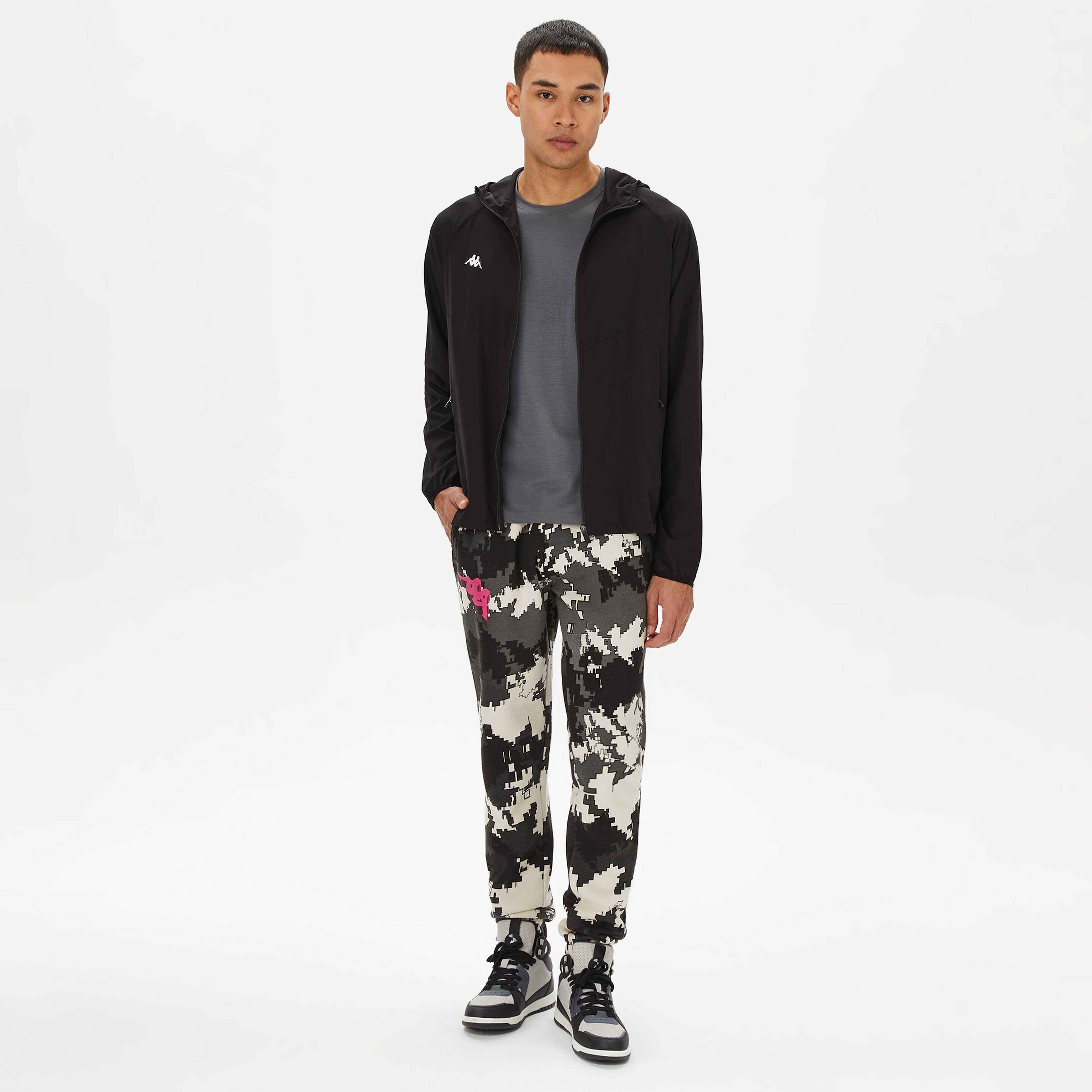 Kappa Erkek Siyah Sweatshirt