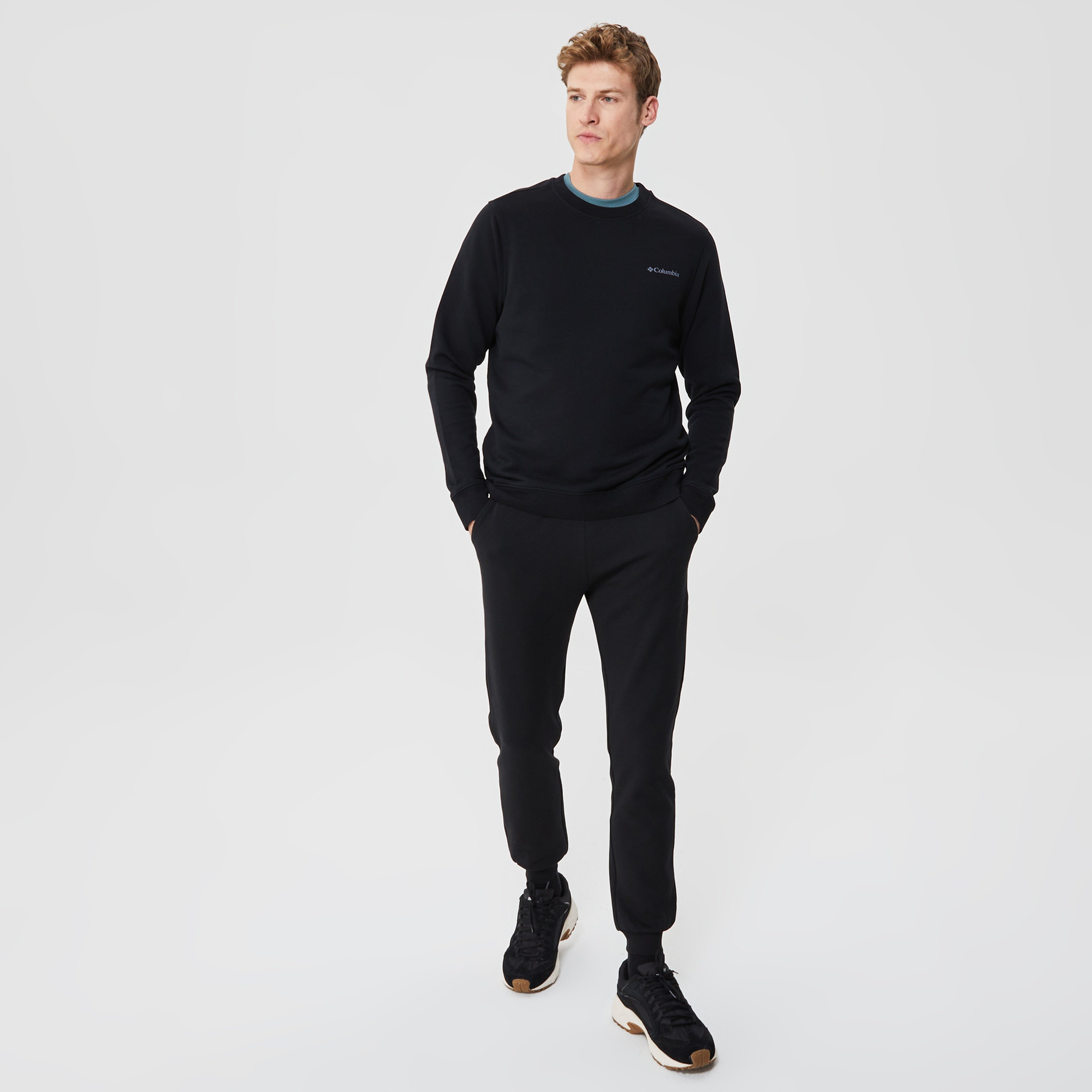 Columbia CSC Basic Crew Erkek Siyah Sweatshirt