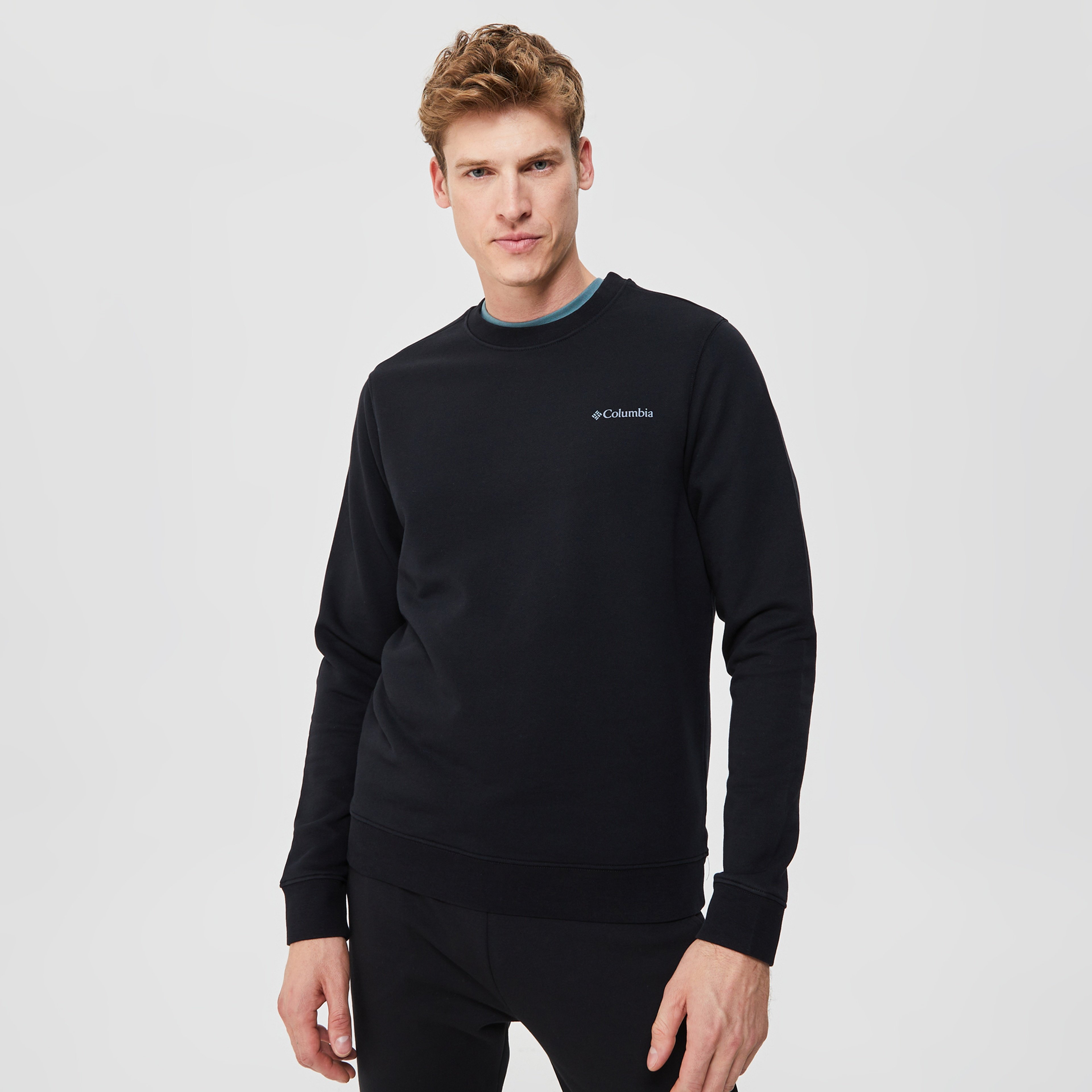 Columbia CSC Basic Crew Erkek Siyah Sweatshirt