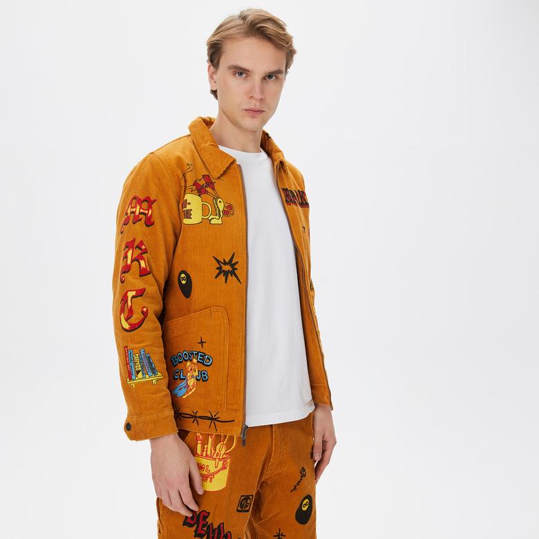 Market Boosted Club Corduroy Erkek Krem Ceket