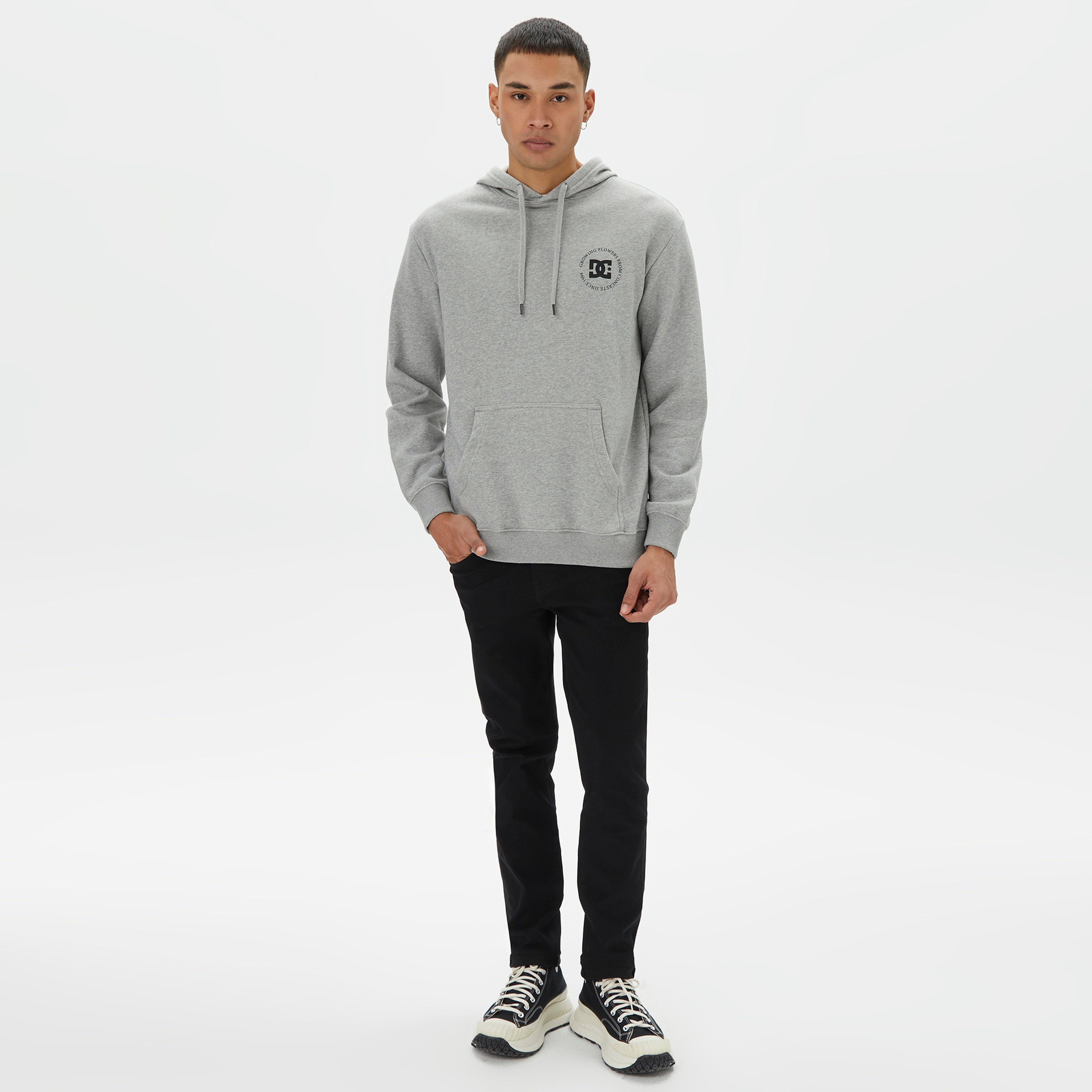 Dc Concrete Ph Erkek Gri Sweatshirt