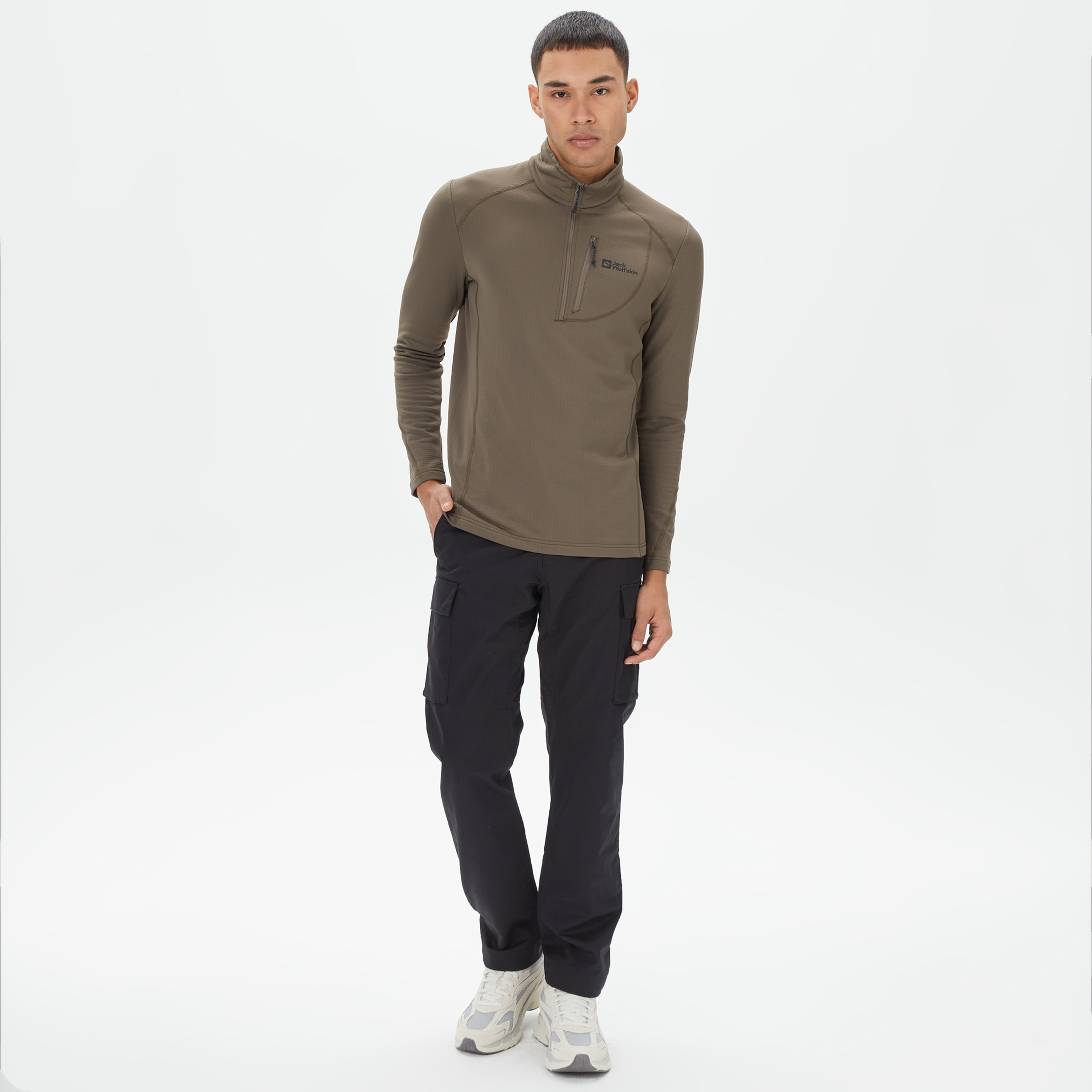 Jack Wolfskin Artic Road Cargo Erkek Siyah Pantolon