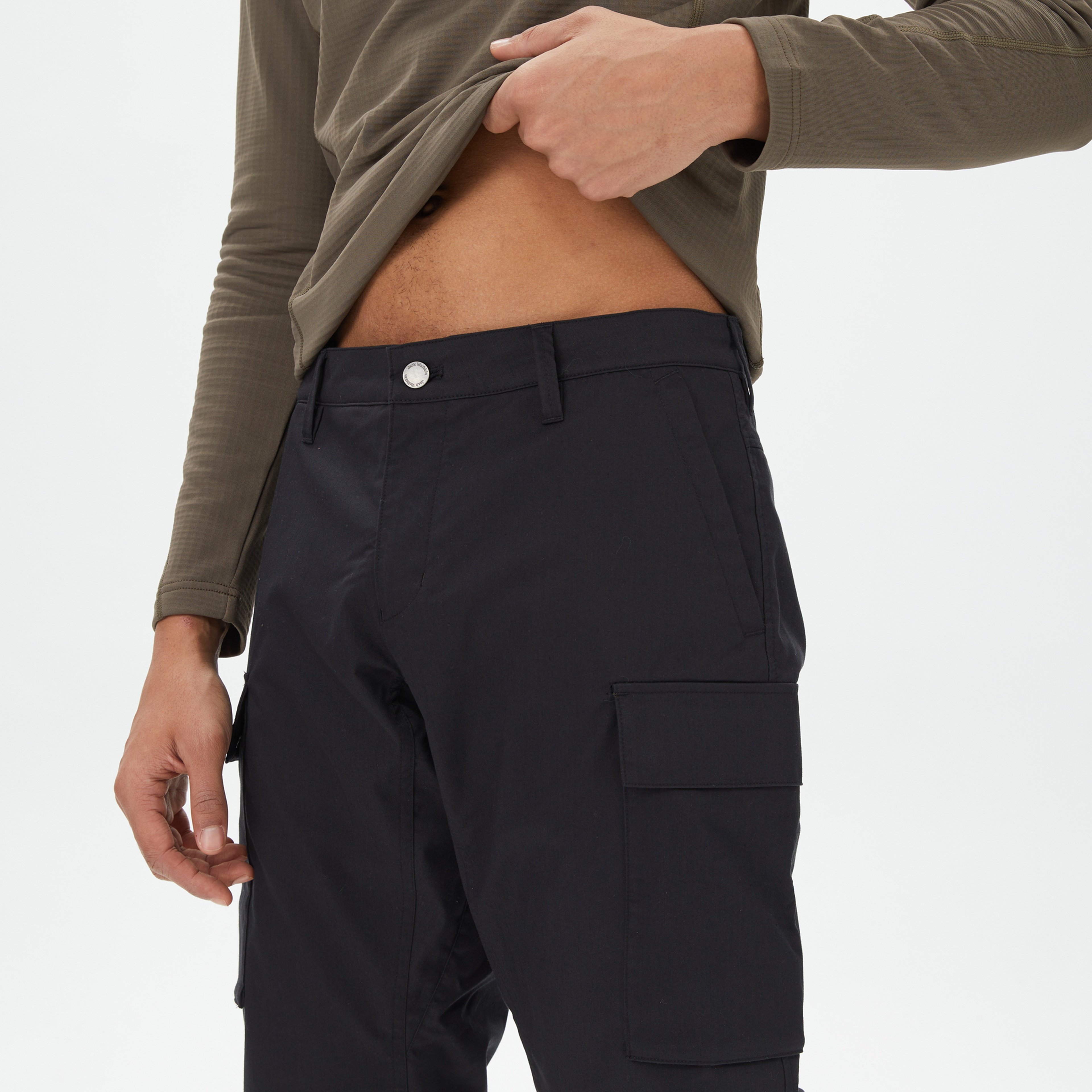 Jack Wolfskin Artic Road Cargo Erkek Siyah Pantolon