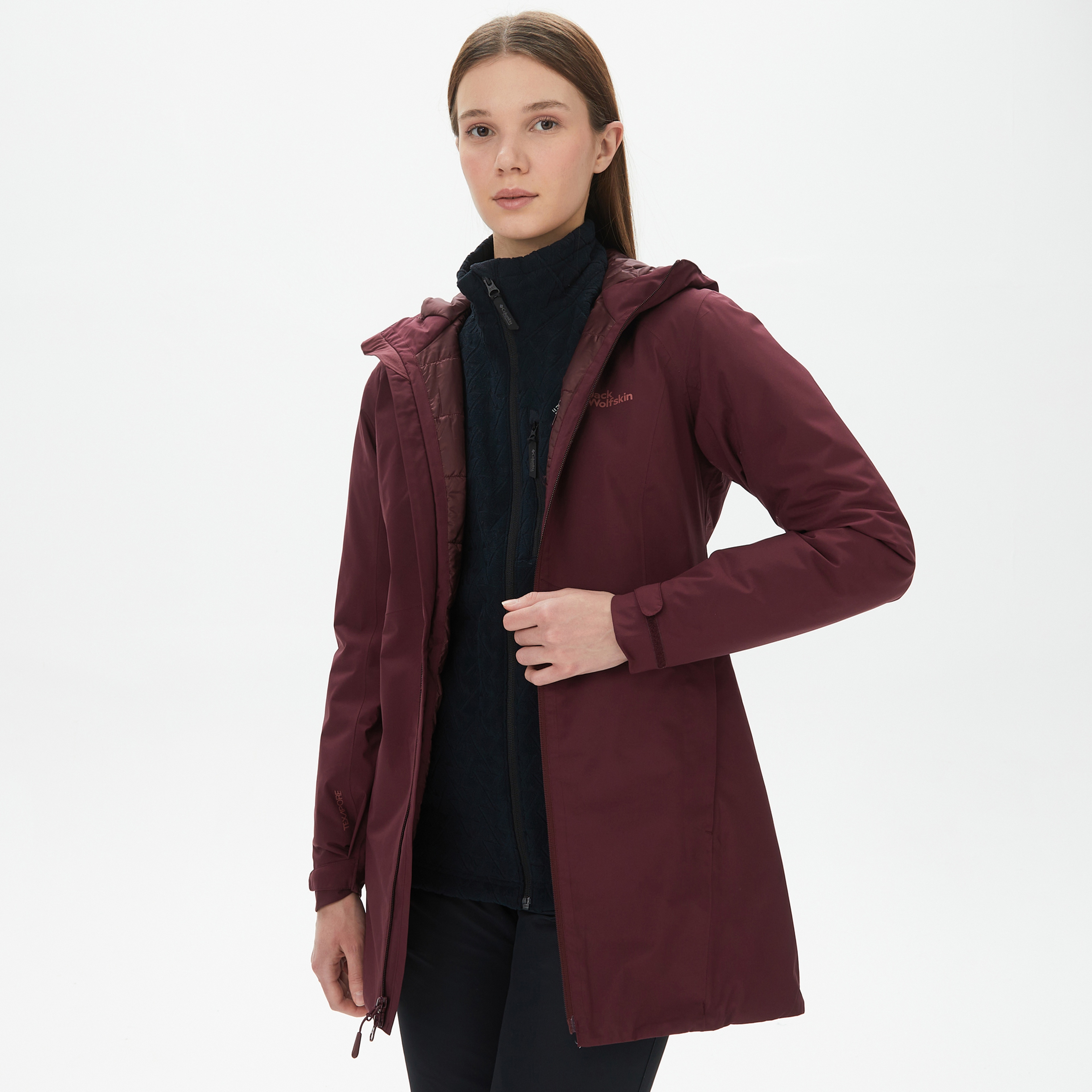 Jack Wolfskin Heidelstein Ins Kadın Kahverengi Mont