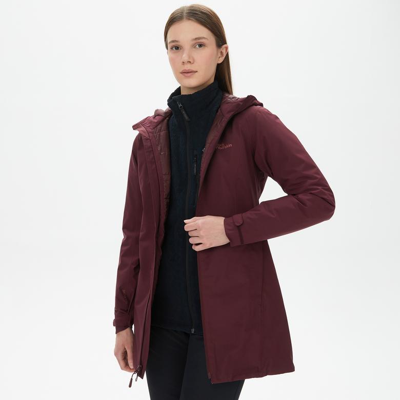 Jack Wolfskin Heidelstein Ins Kadın Kahverengi Mont