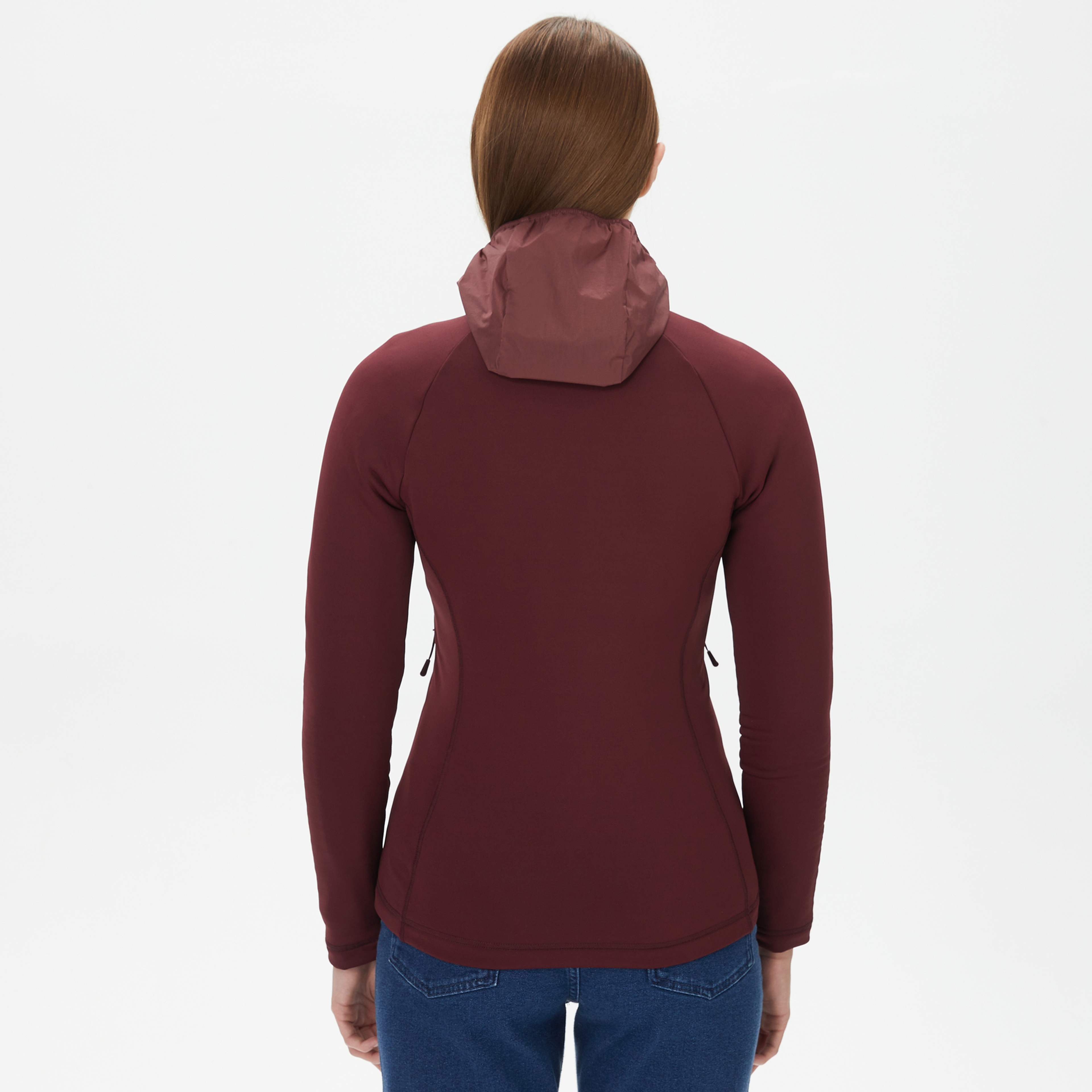 Jack Wolfskin Tasman Down Hybrid Kadın Kahverengi Mont