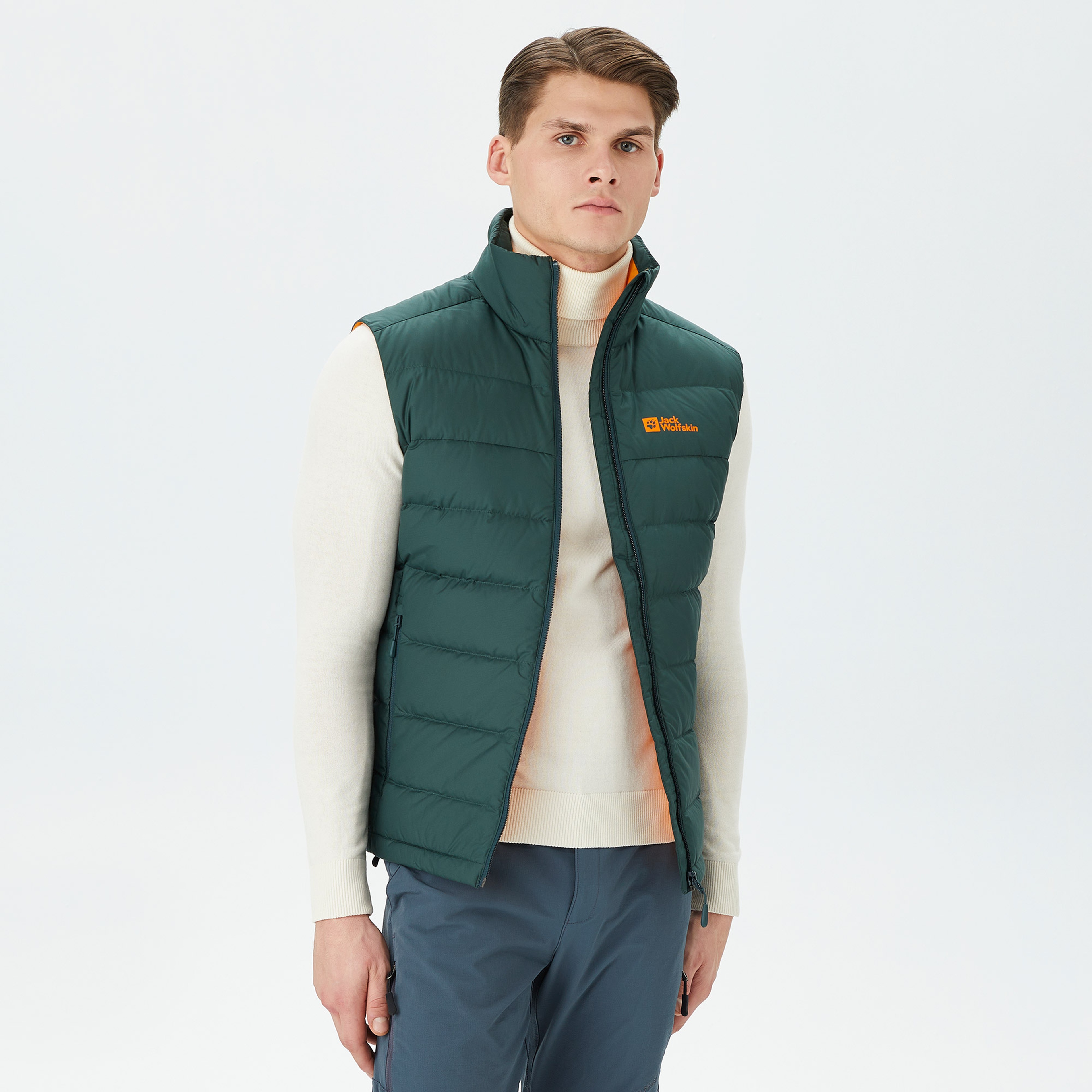 Jack Wolfskin Ather Down Vest Erkek Siyah Yelek