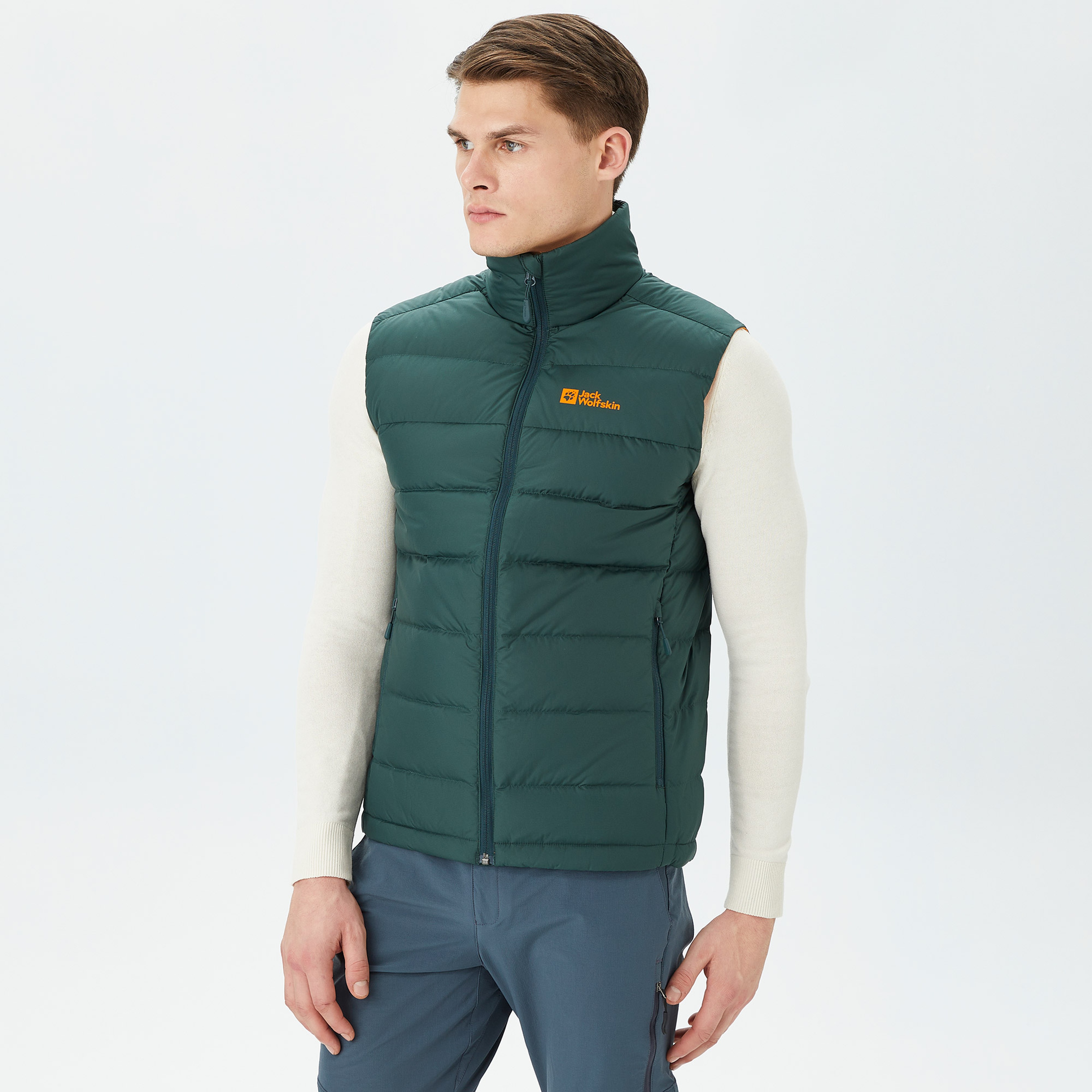 Jack Wolfskin Ather Down Vest Erkek Siyah Yelek