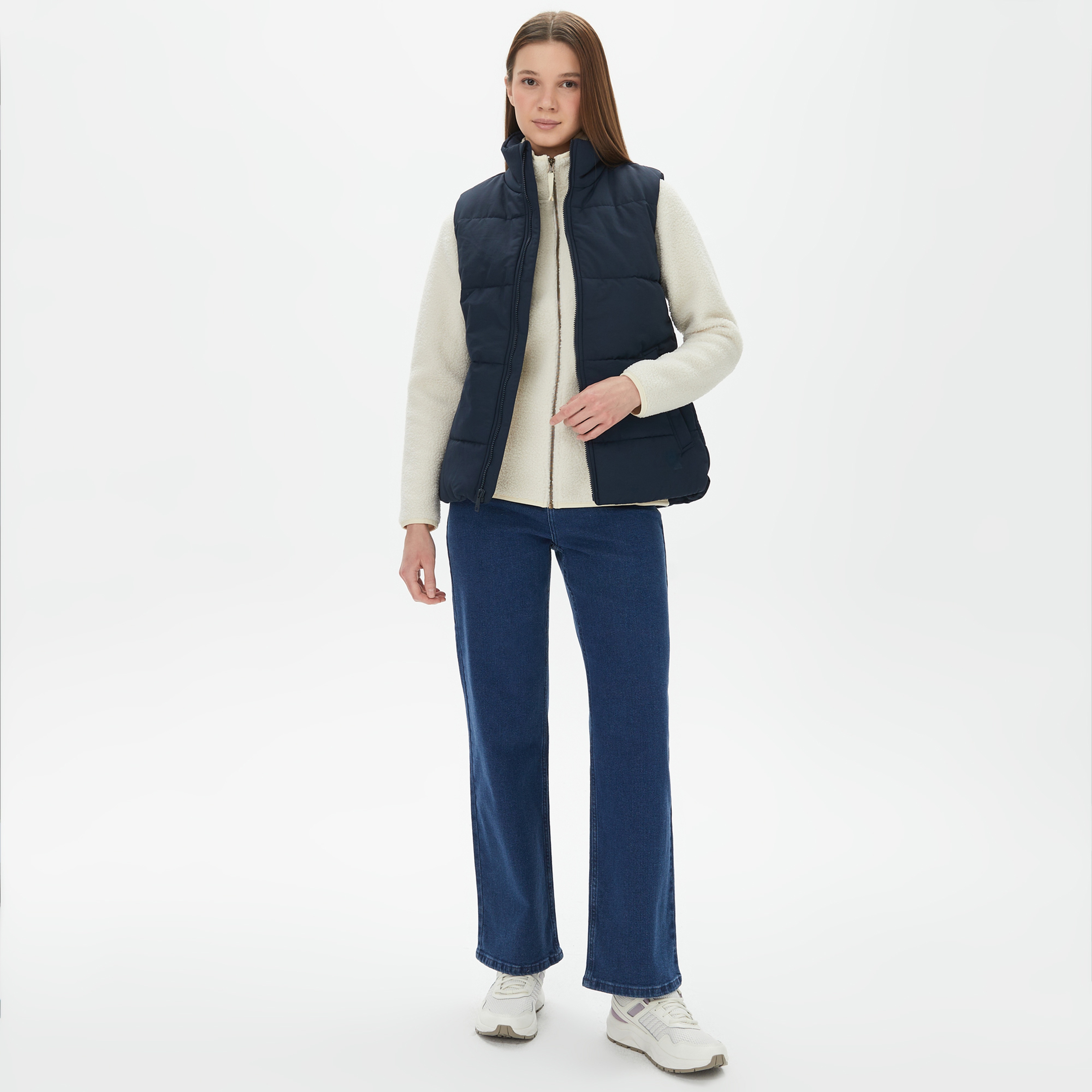 Jack Wolfskin White Frost Vest Kadın Mavi Yelek