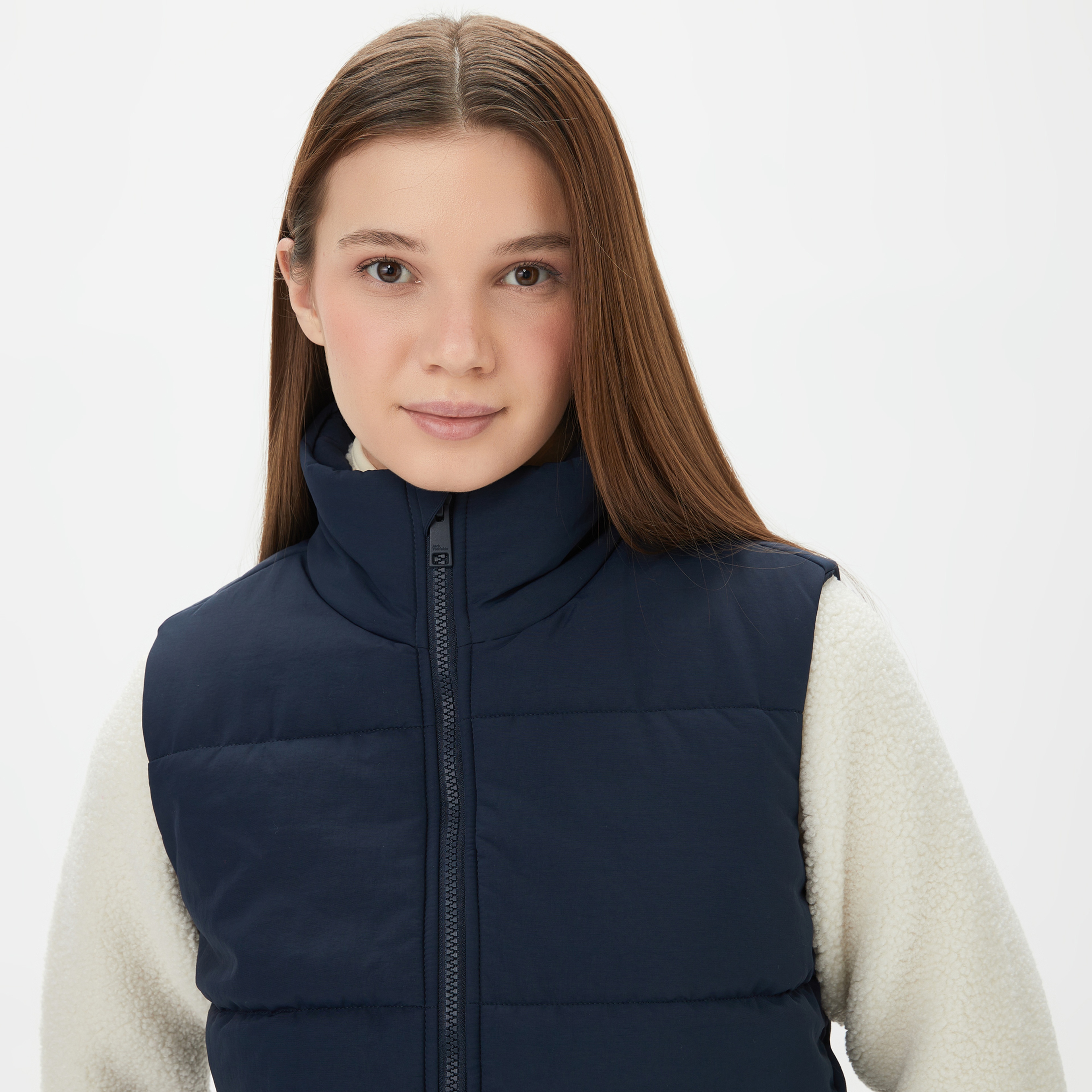 Jack Wolfskin White Frost Vest Kadın Mavi Yelek