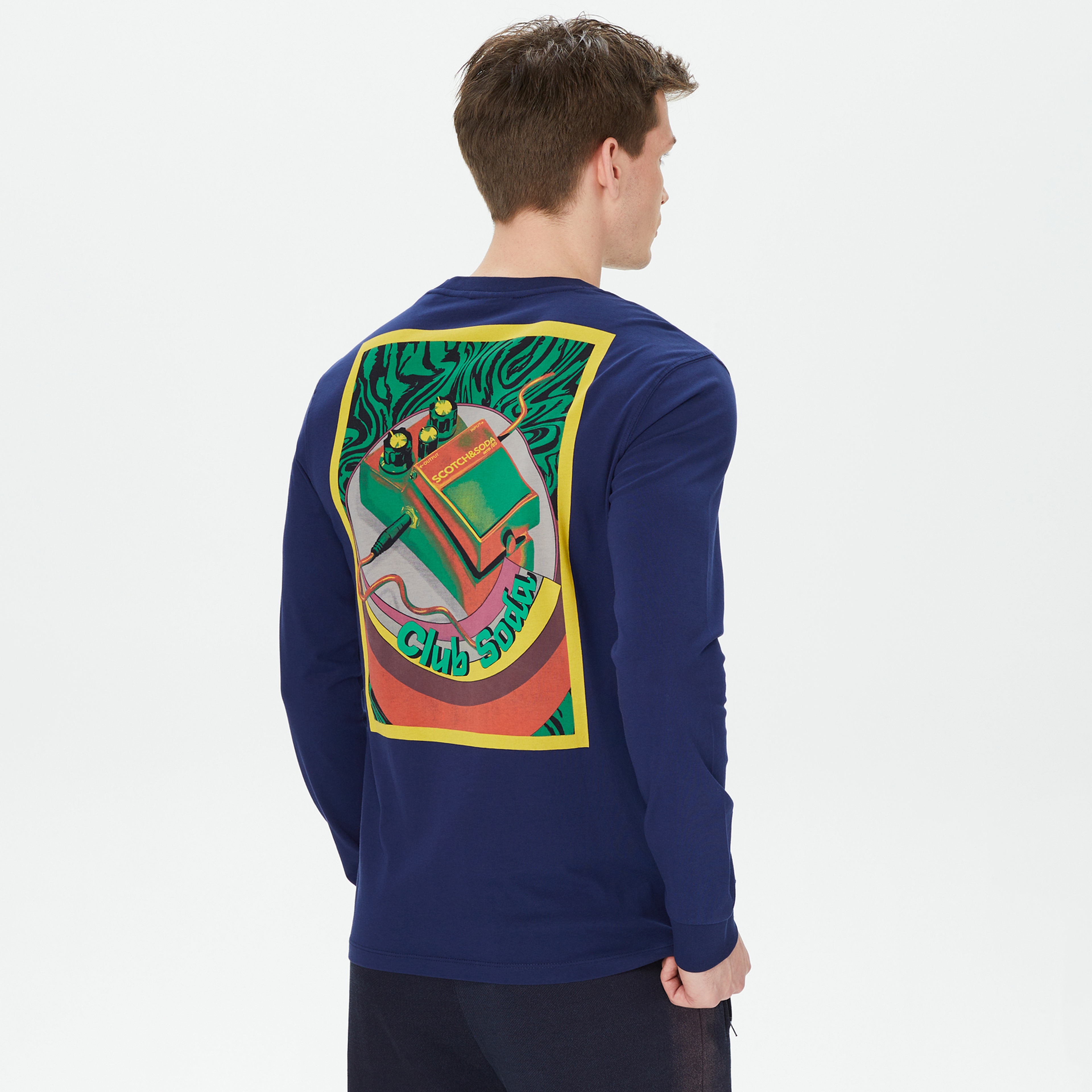 Scotch&Soda Erkek Mavi T-Shirt