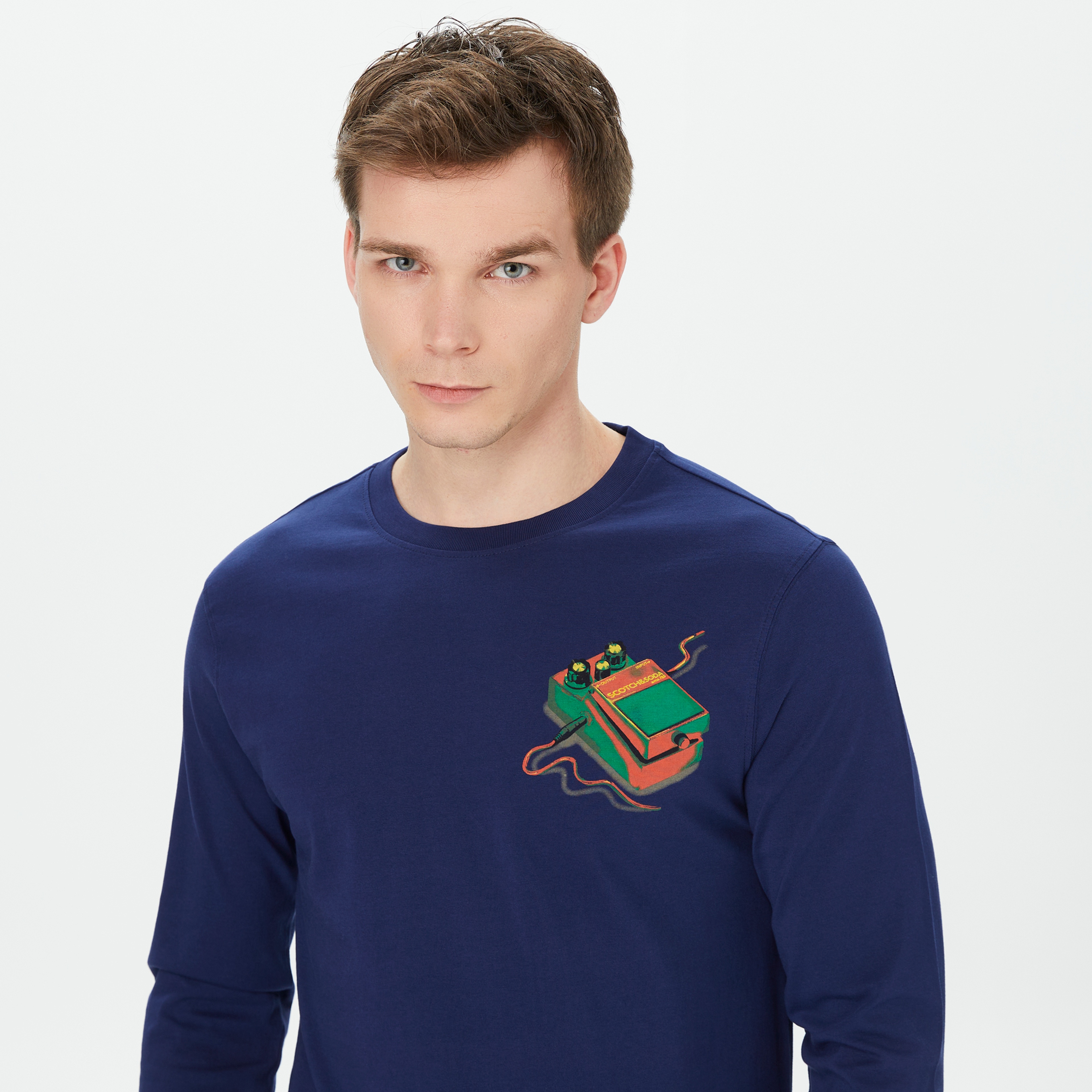 Scotch&Soda Erkek Mavi T-Shirt