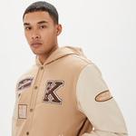 Karl Kani Retro Patch Block College  Erkek Krem Ceket