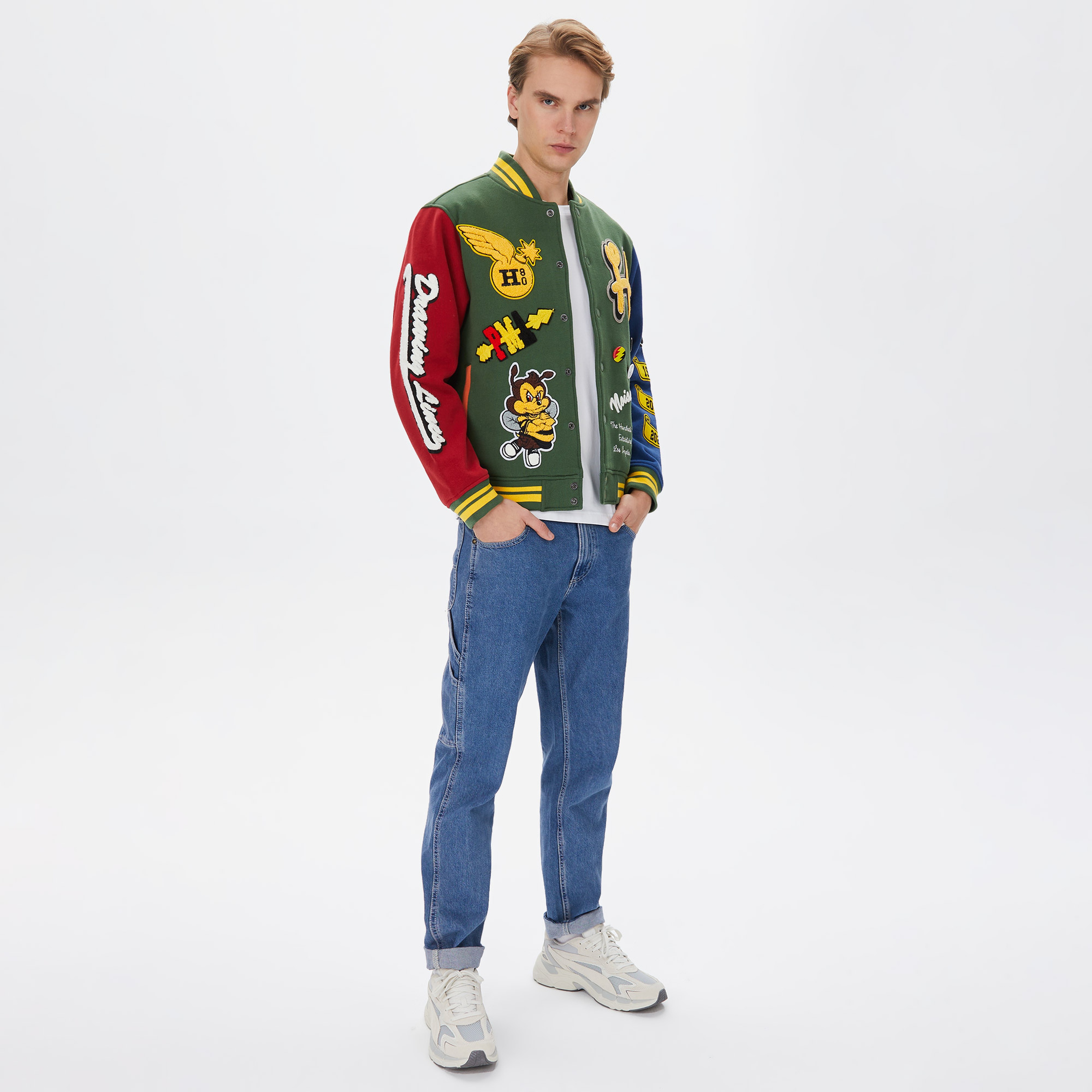 The Hundreds Reply Letterman Erkek Yeşil Ceket