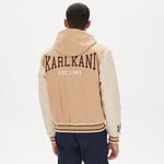 Karl Kani Retro Patch Block College  Erkek Krem Ceket
