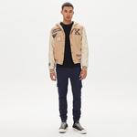 Karl Kani Retro Patch Block College  Erkek Krem Ceket