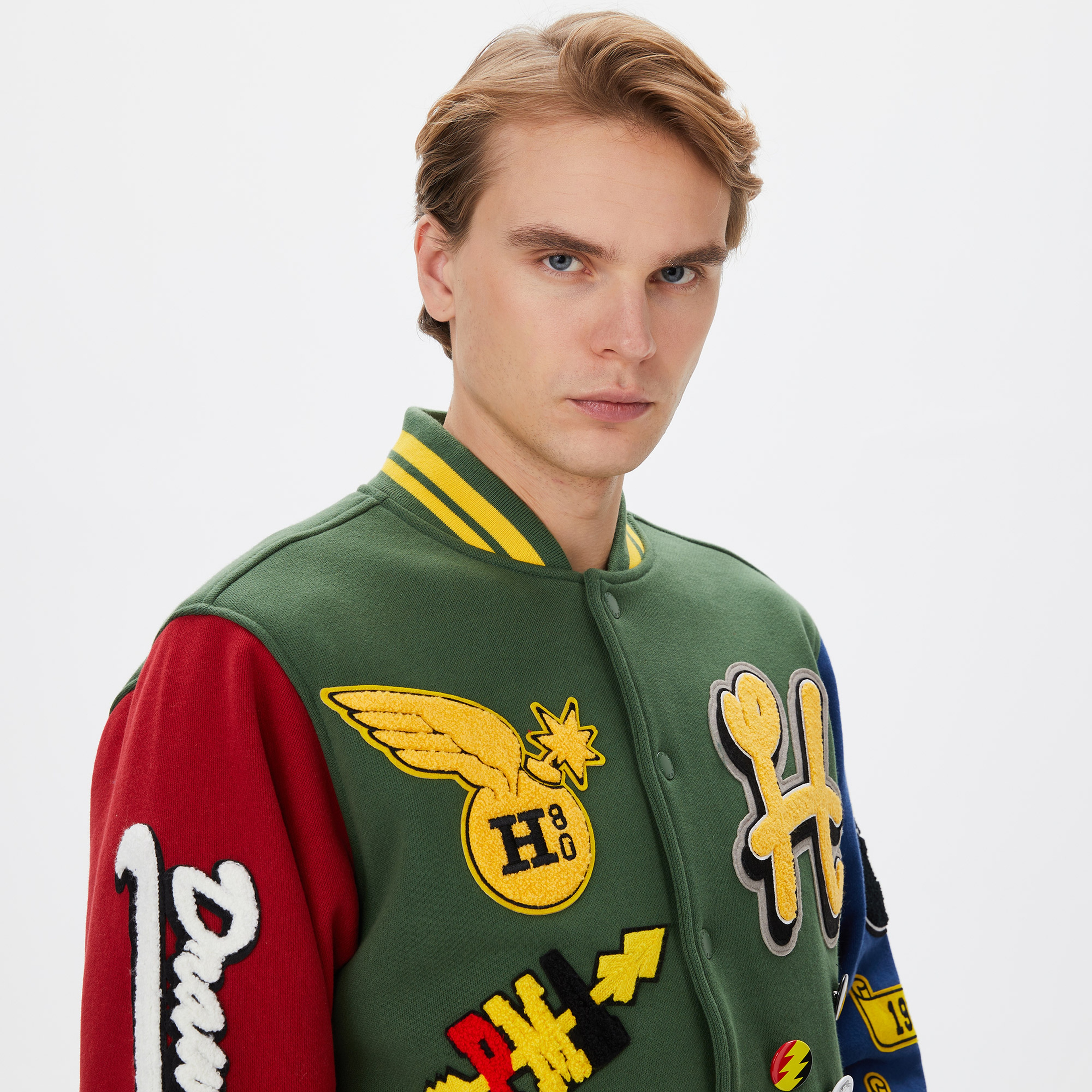 The Hundreds Reply Letterman Erkek Yeşil Ceket