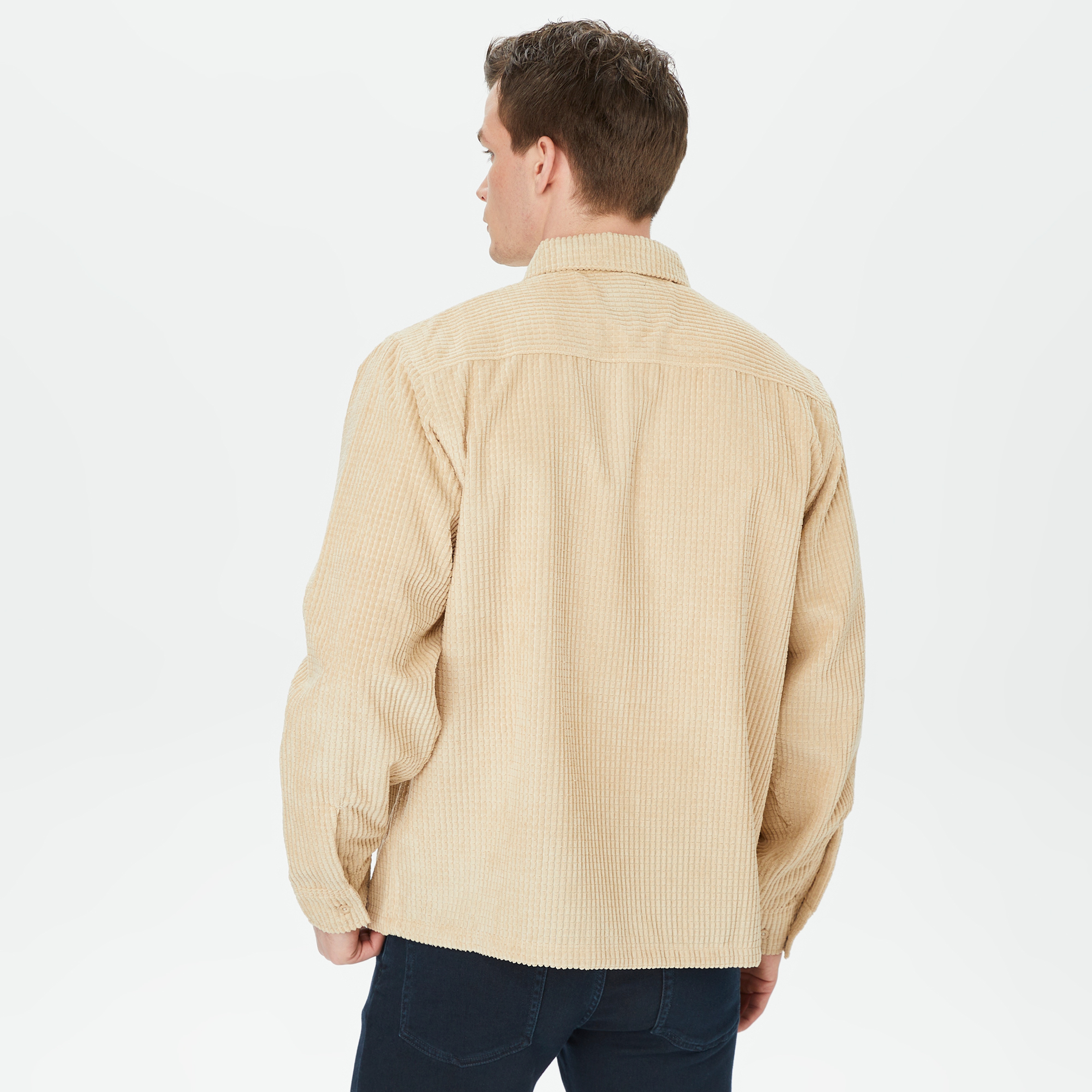 HUF Cornelius Zip Erkek Bej Gömlek