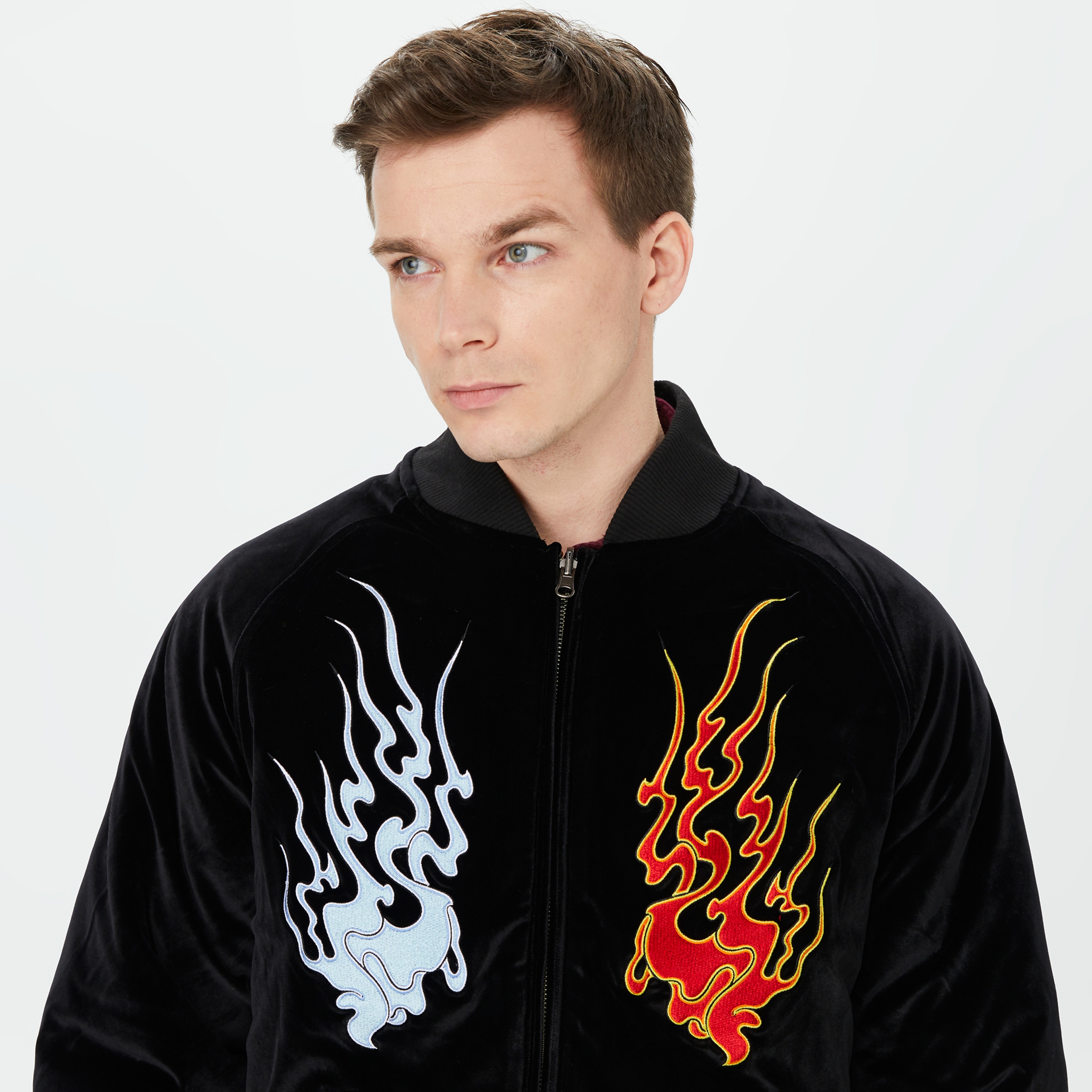 HUF Destructive Skajyan Erkek Siyah Ceket