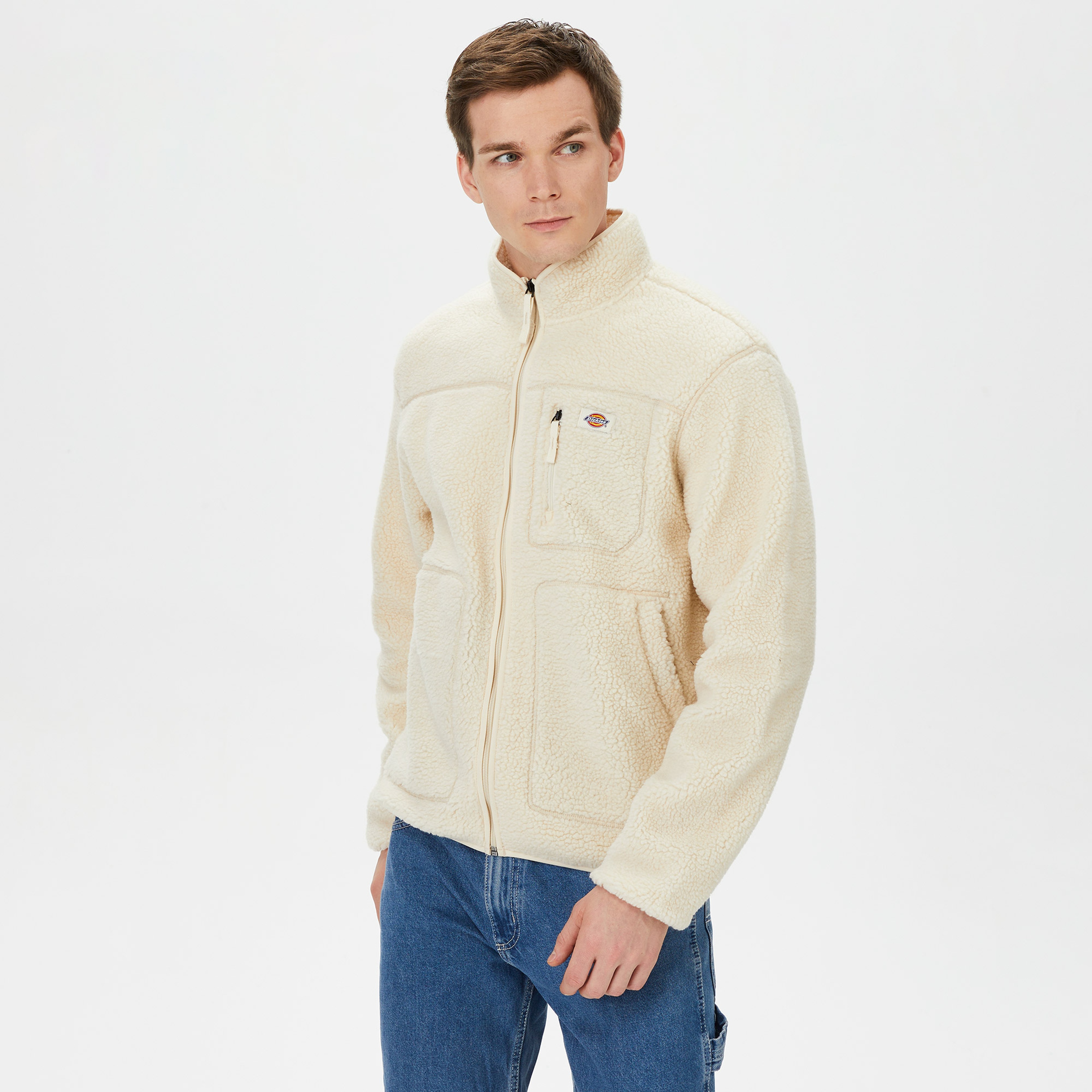 Dickies Mount Hope Fleece Erkek Beyaz Sweatshirt
