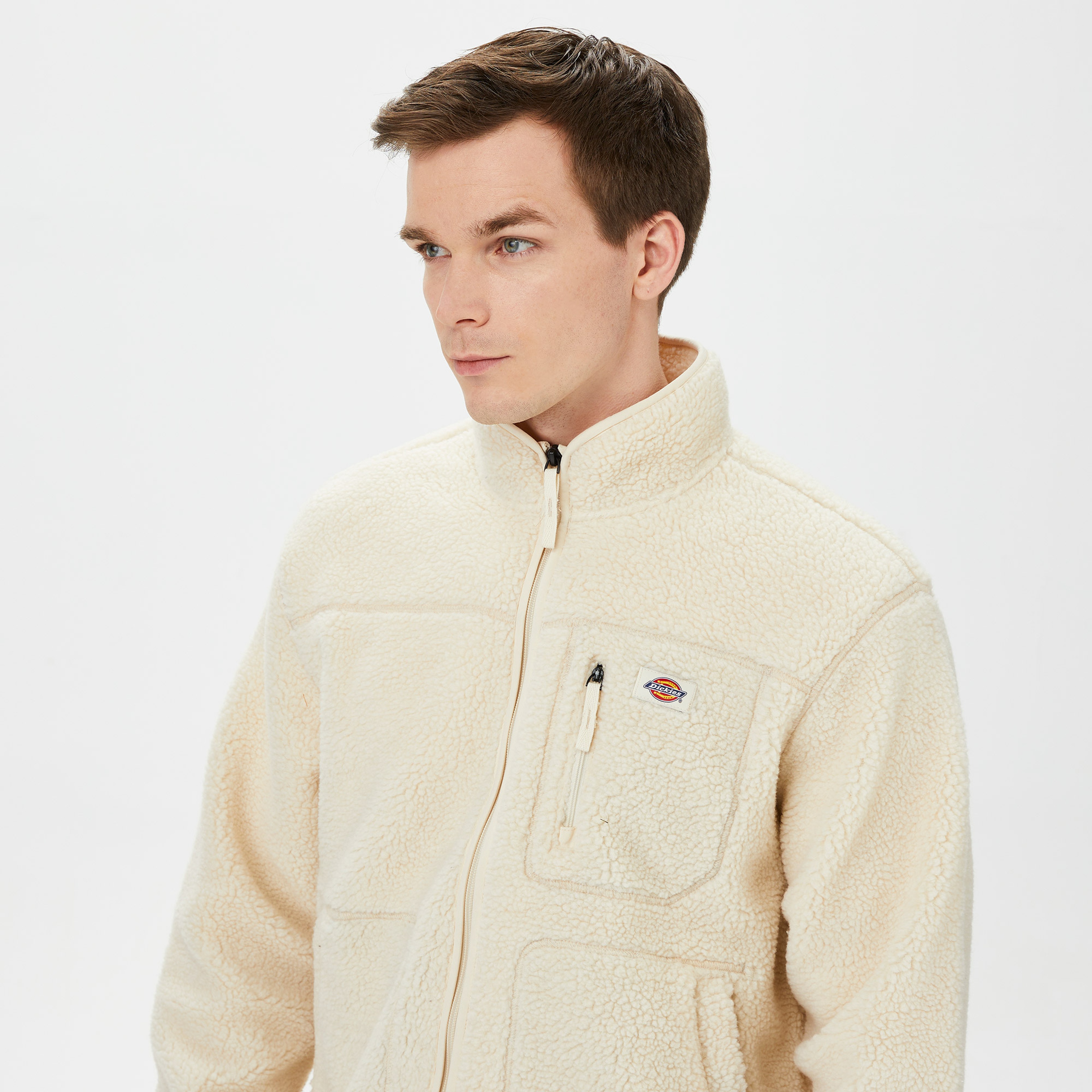 Dickies Mount Hope Fleece Erkek Beyaz Sweatshirt