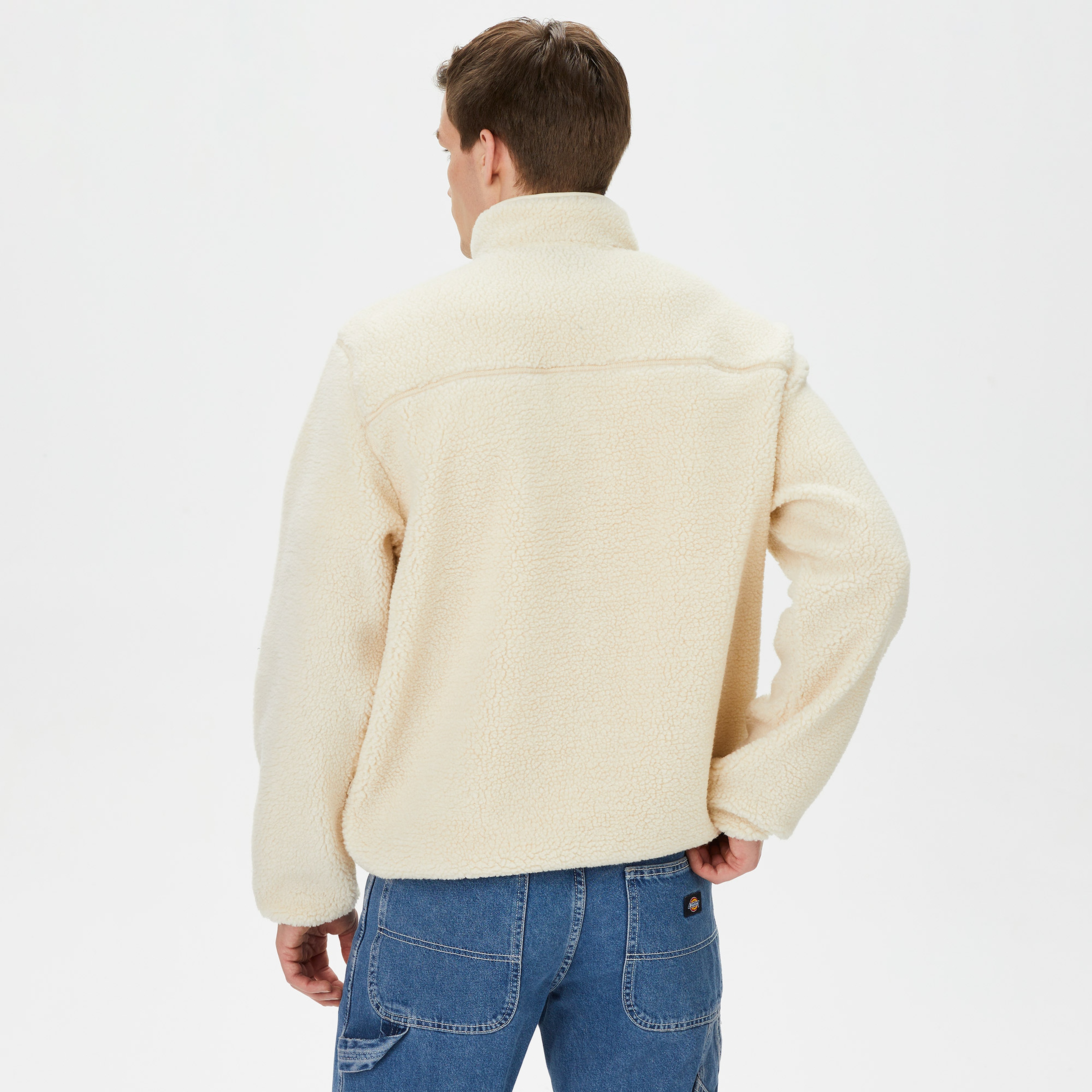 Dickies Mount Hope Fleece Erkek Beyaz Sweatshirt