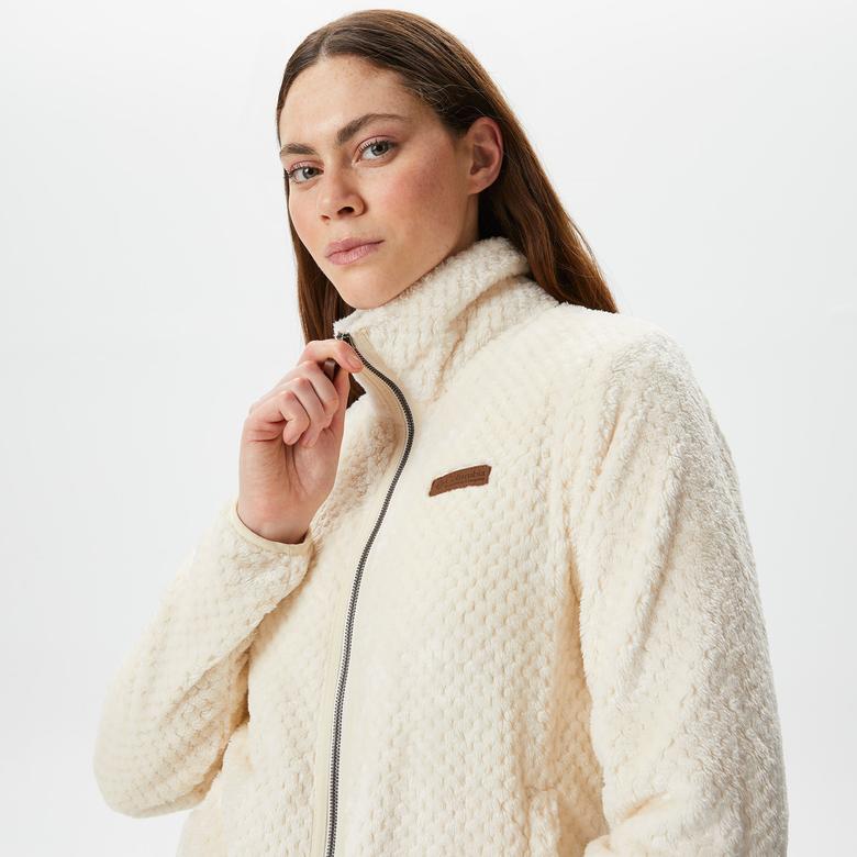Columbia Fire Side II Sherpa Kadın Beyaz Fermuarlı Polar Ceket