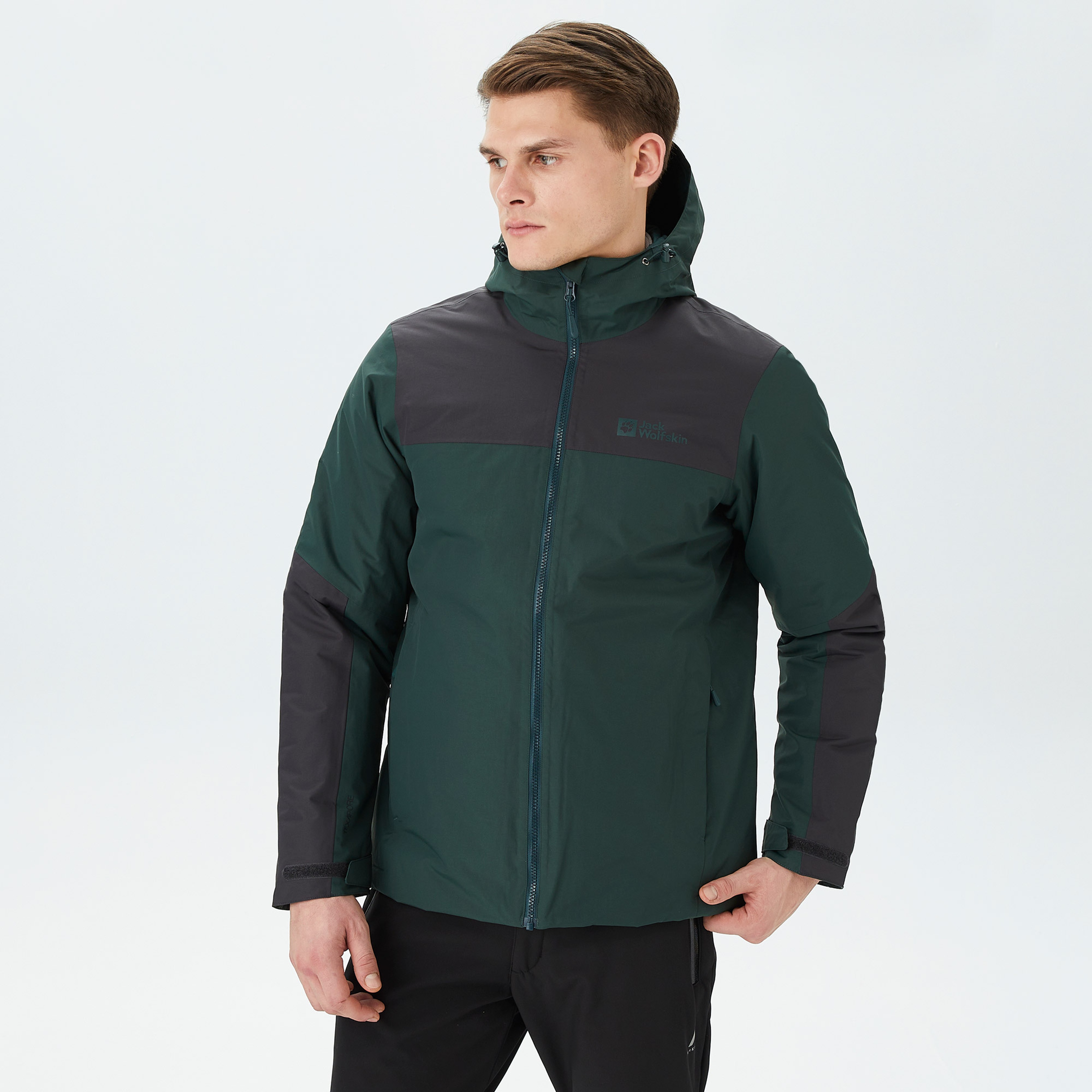 Jack Wolfskin Jasper Ins Erkek Siyah Mont