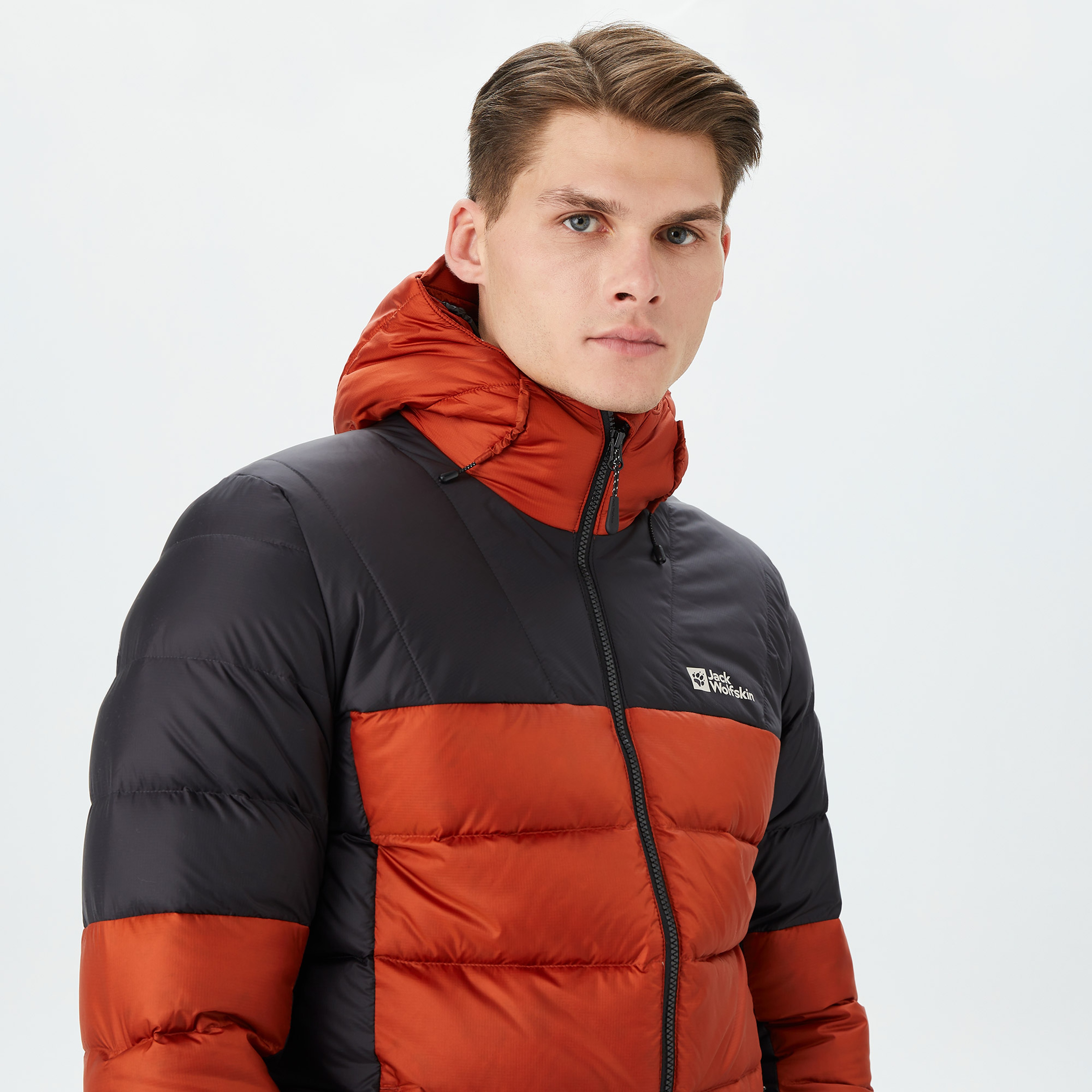 Jack Wolfskin Nebelhorn Down Hoody Erkek Kırmızı Mont