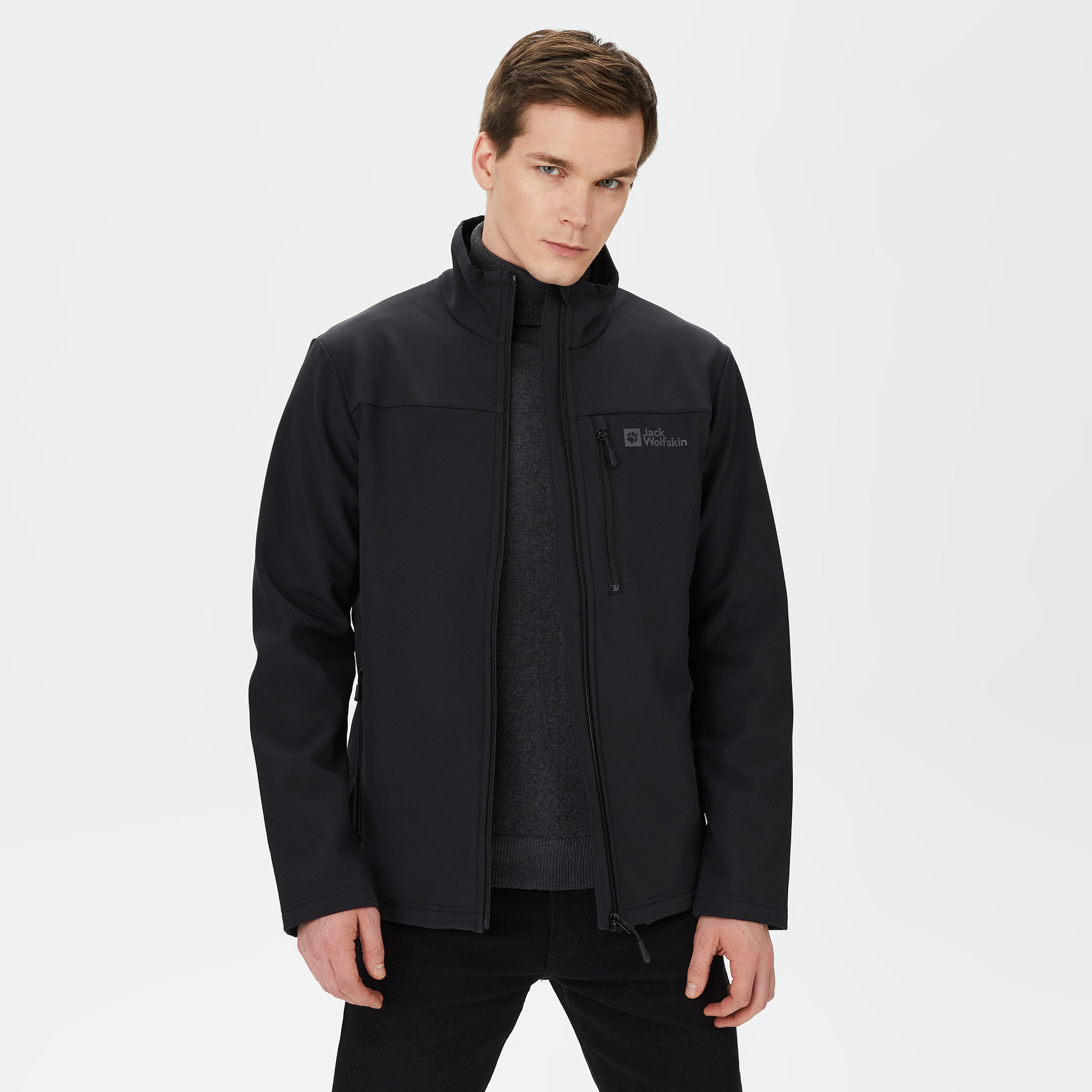 Jack Wolfskin Whirlwind Erkek Siyah Mont