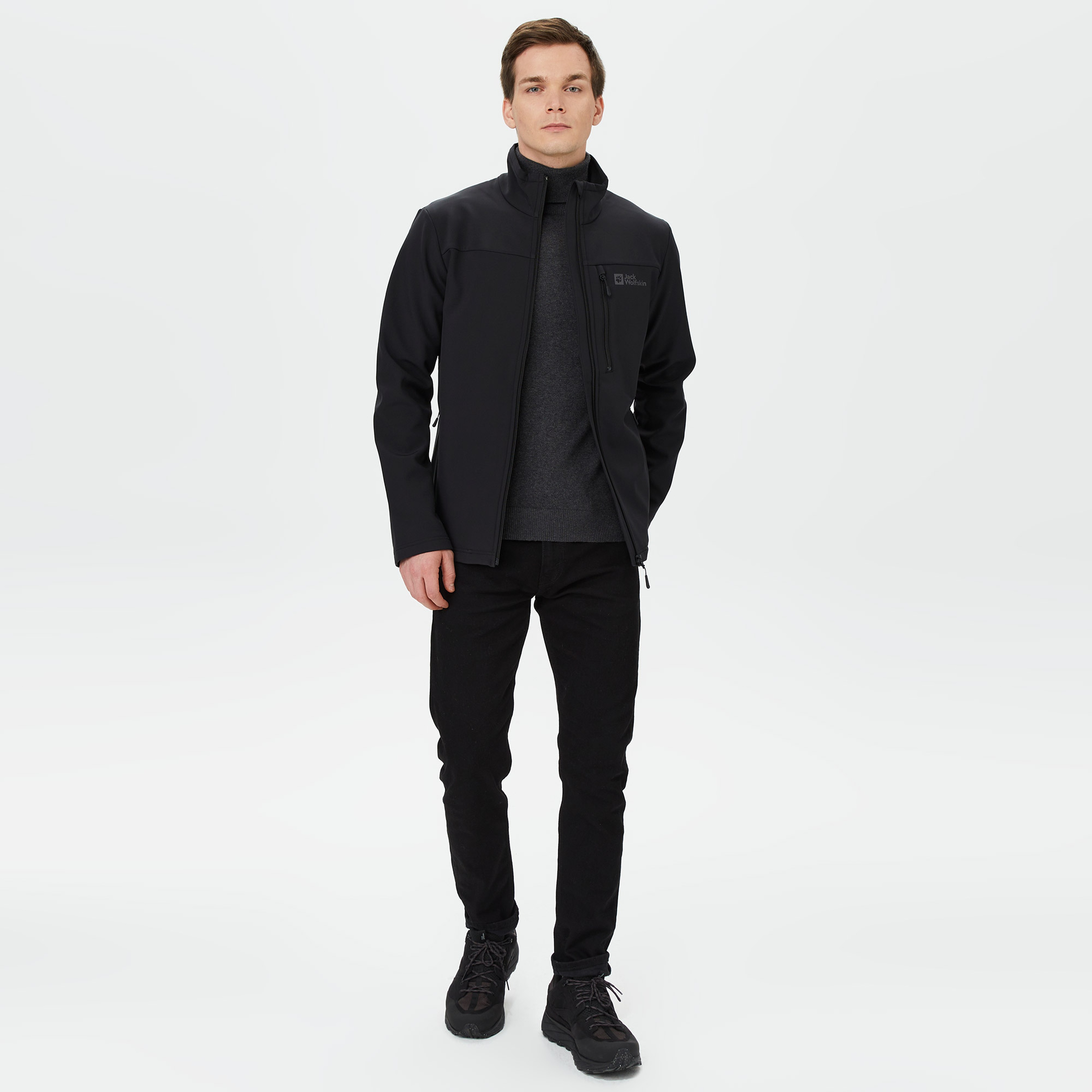 Jack Wolfskin Whirlwind Erkek Siyah Mont
