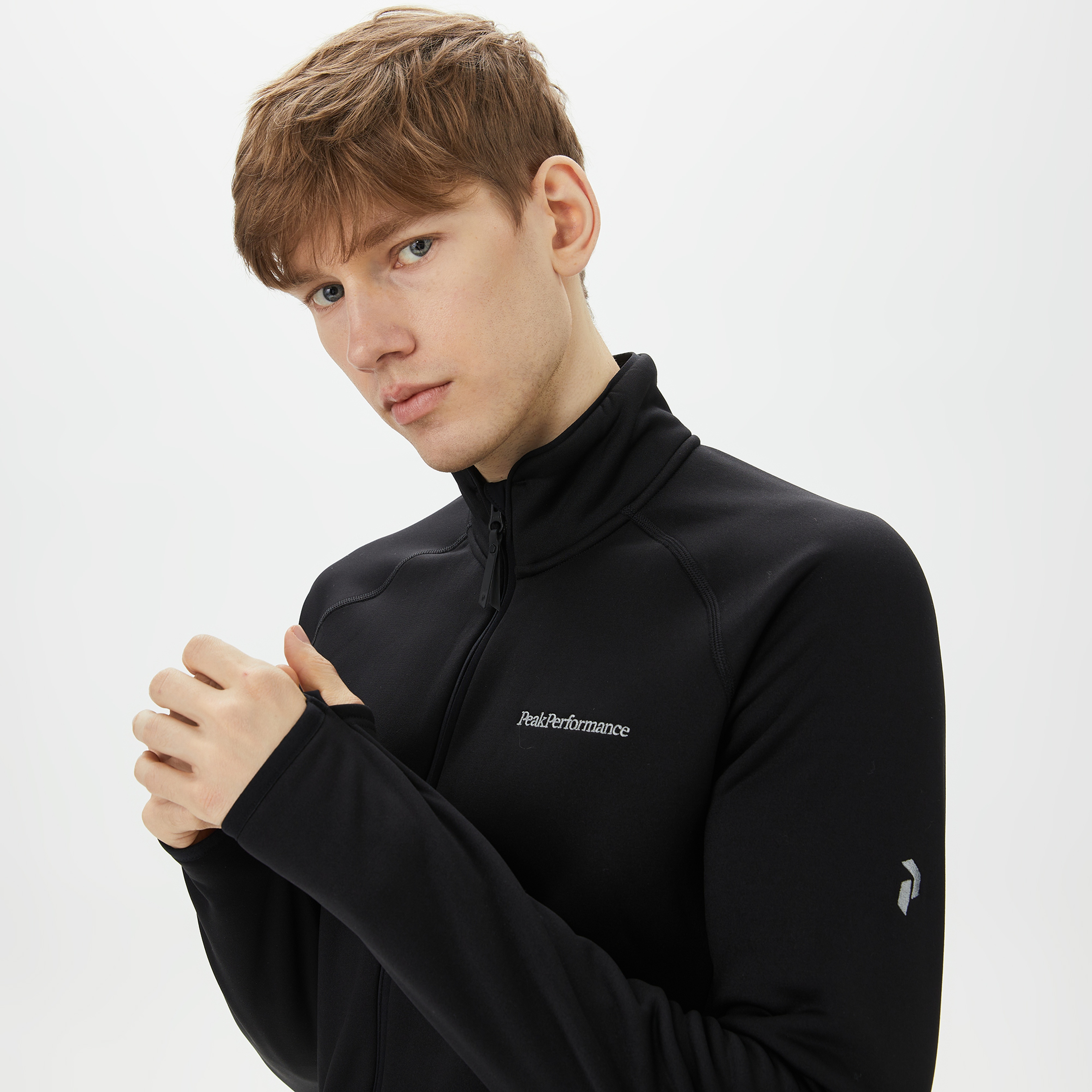 Peak Performance Chill Light Zip Erkek Siyah Outdoor Polar
