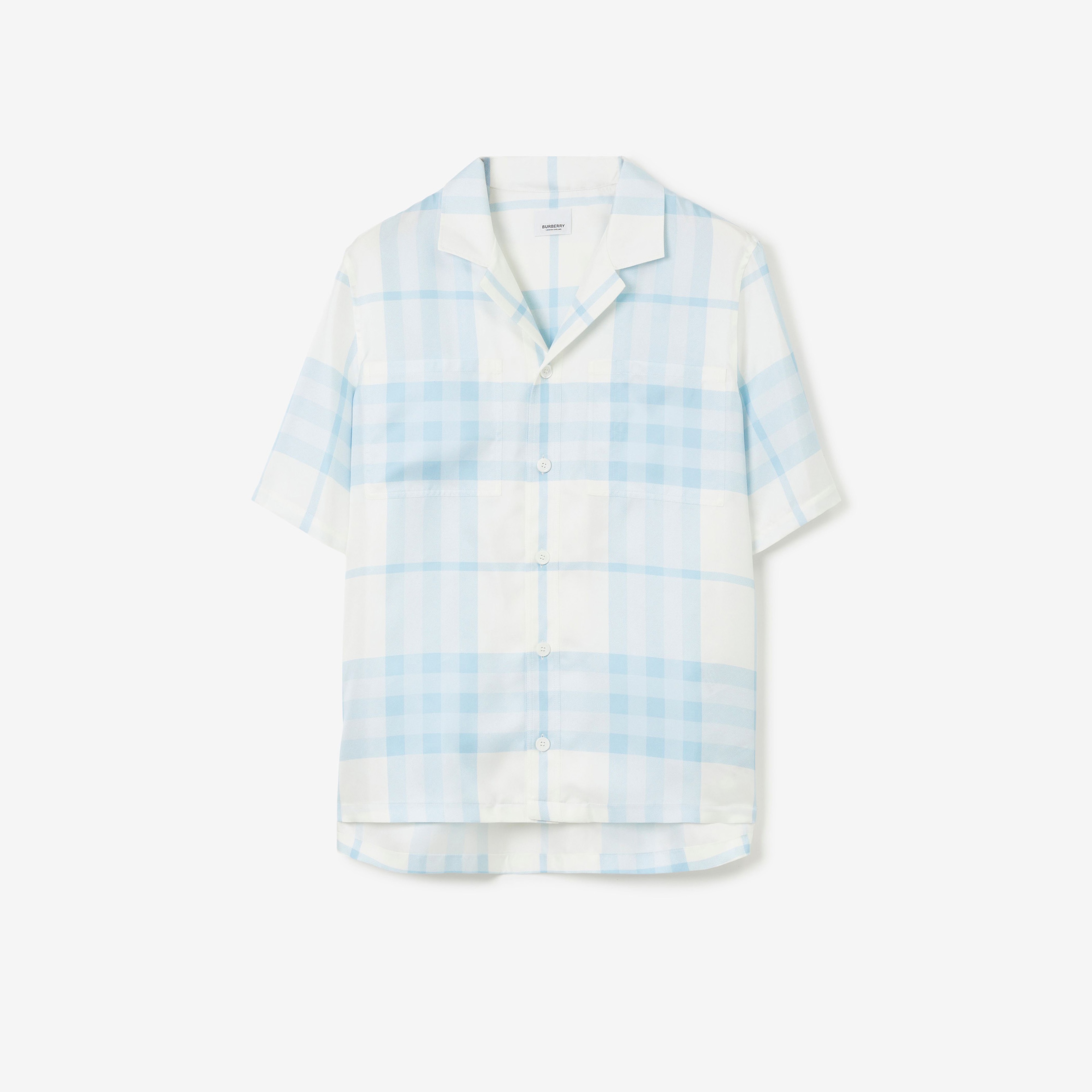 Burberry Erkek Mavi Gömlek